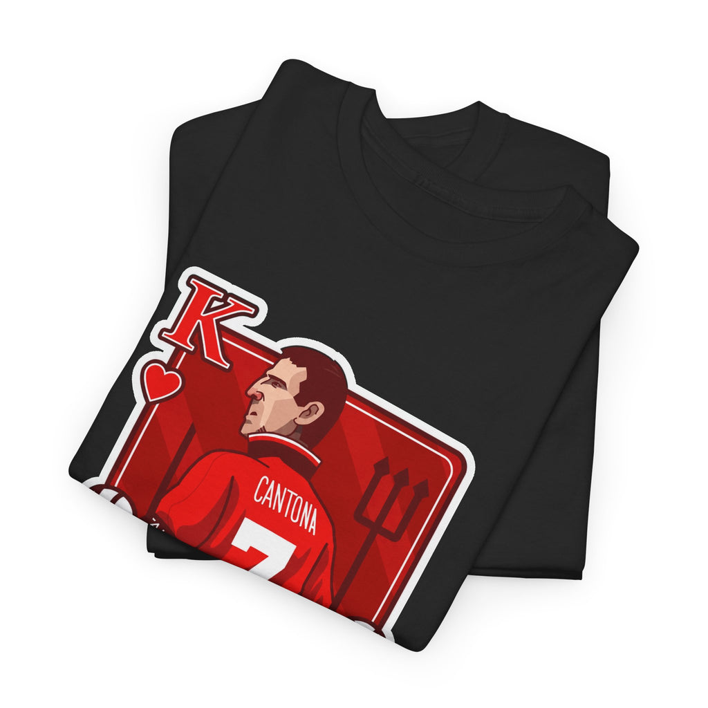Cantona Playing Card Cotton T-Shirt / Tee — Number 7 Custom Jersey Design