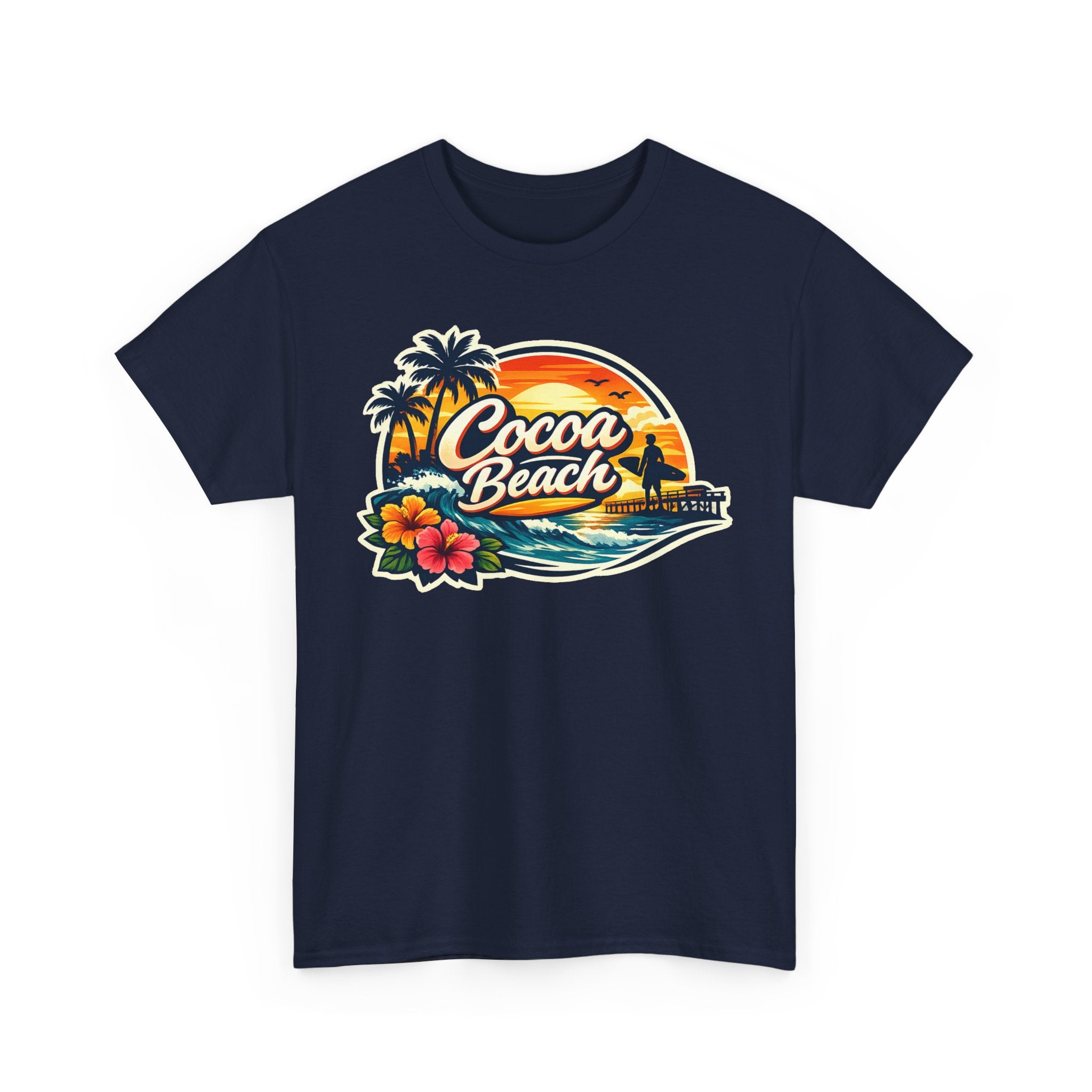 Cocoa Beach Vintage Sunset T-Shirt