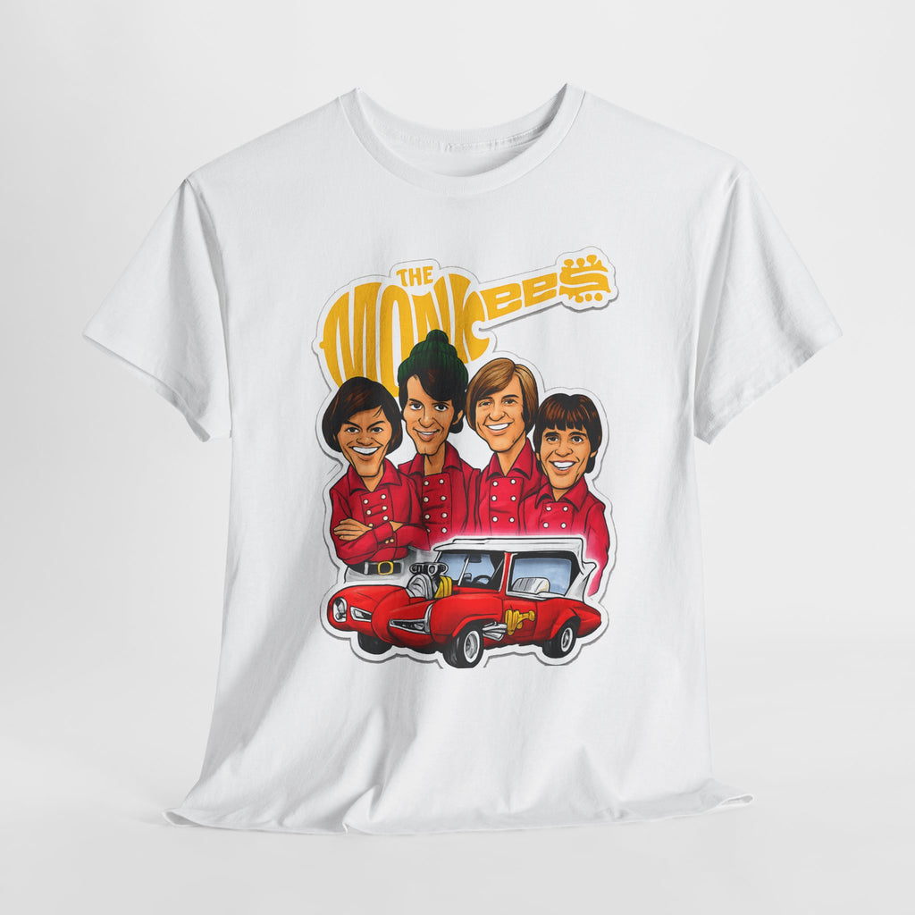 The Monkees Retro Band Tee — Colorful Car Cartoon Graphic