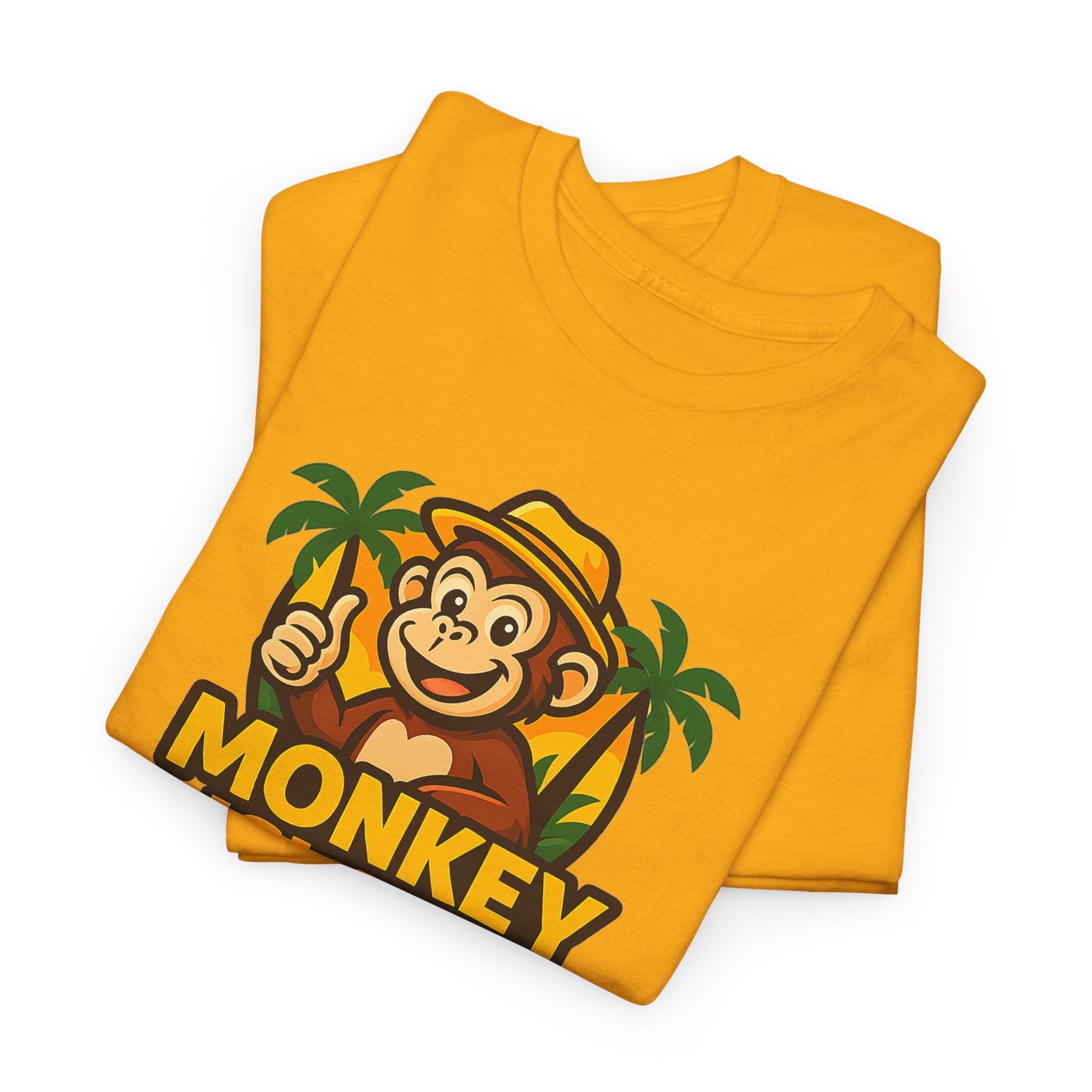 Monkey Island T-Shirt — Cute Tropical Monkey Logo Tee