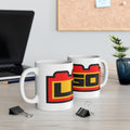 LEGO Logo Ceramic Coffee Mug — 11oz & 15oz Retro Brick Design