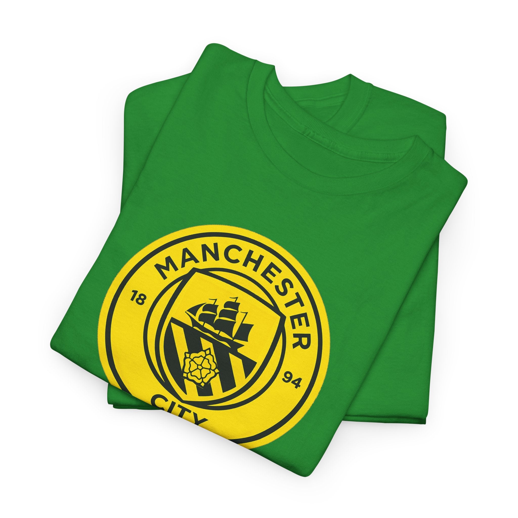 Manchester City Yellow Crest T-Shirt