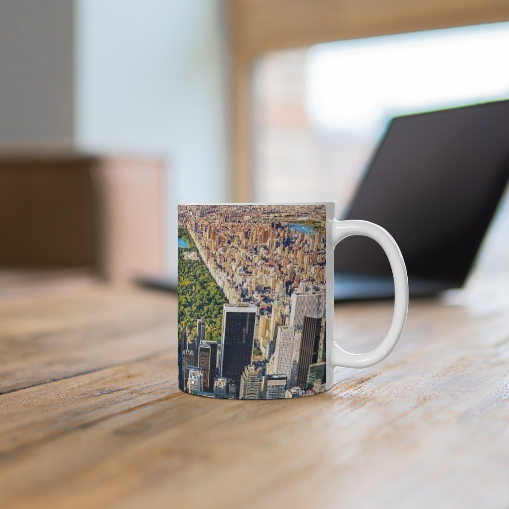 New York City Central Park Aerial Ceramic Coffee Mug — Skyline 11oz/15oz