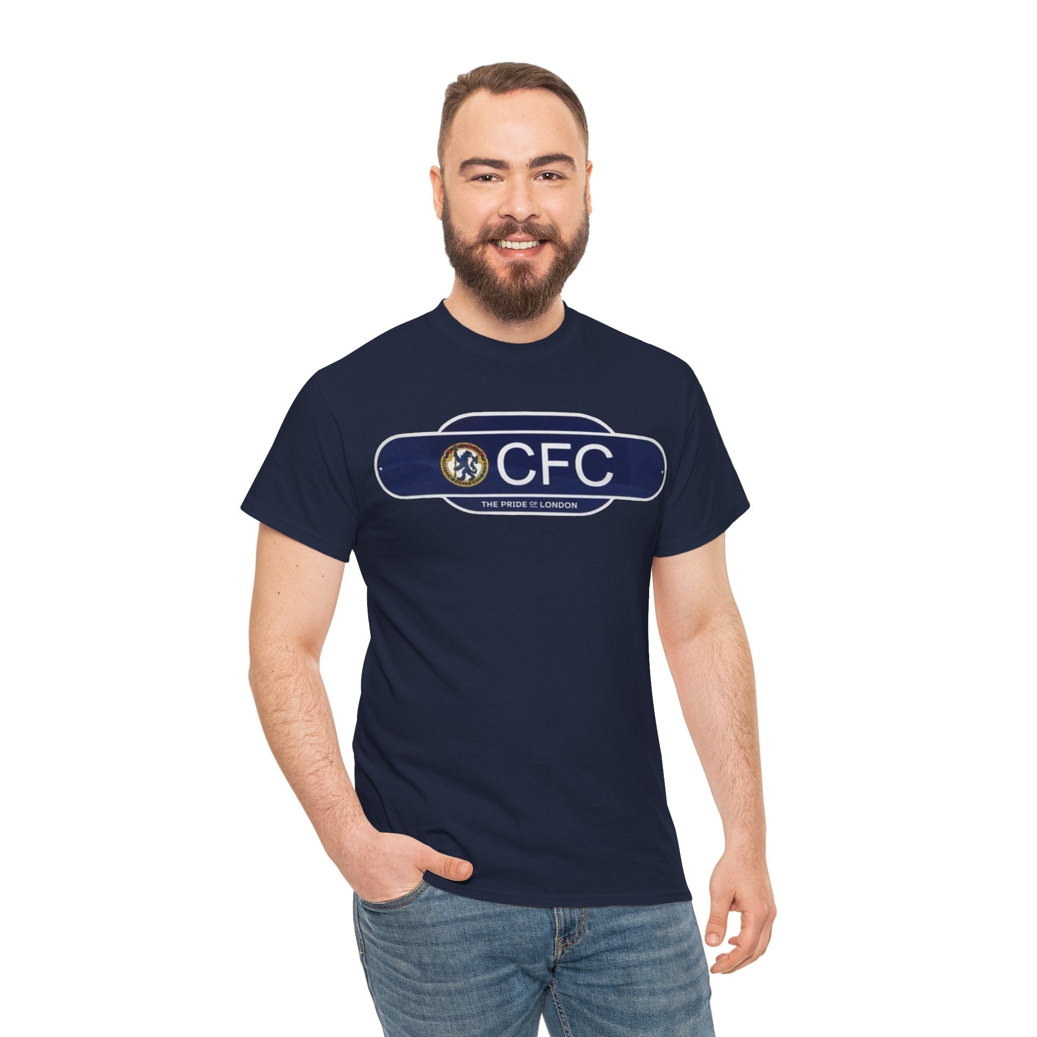 Chelsea Railway Sign Crest Logo T‑Shirt — Retro Football Badge Tee