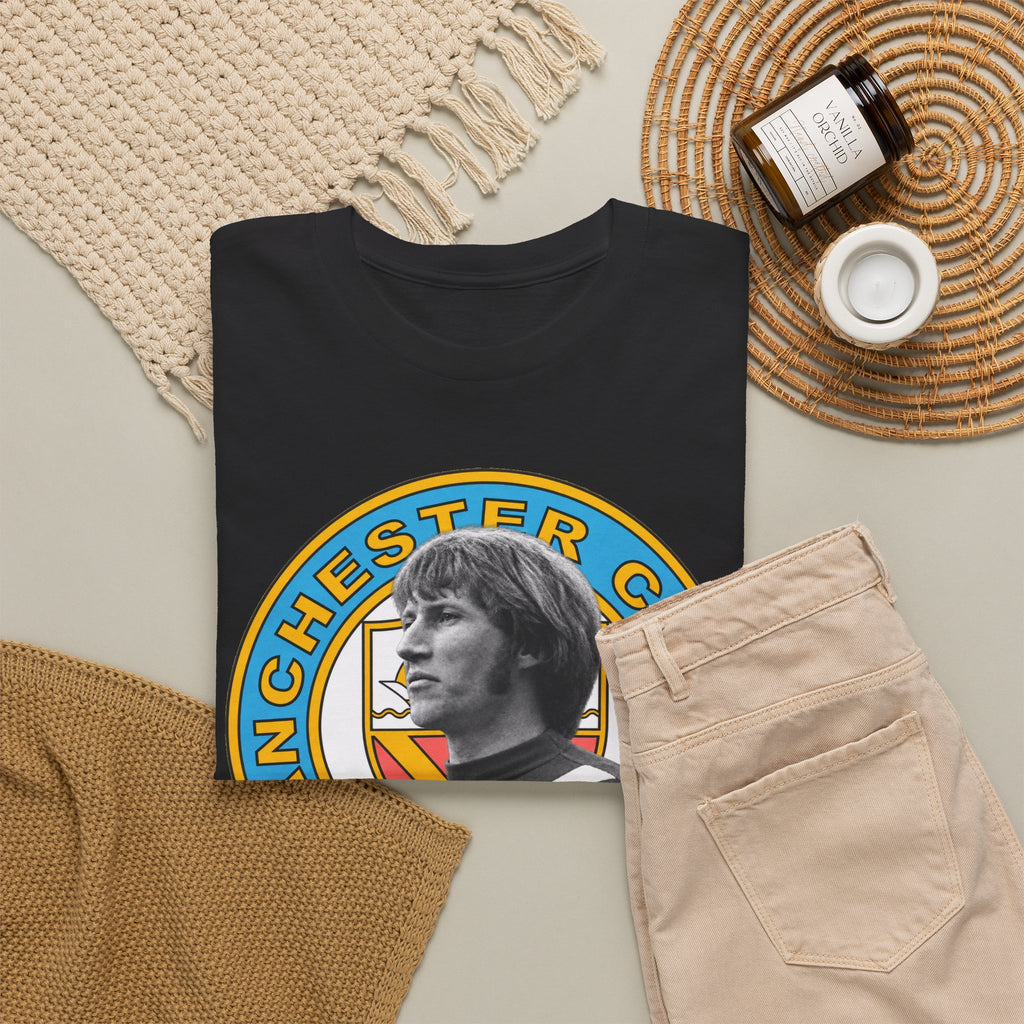 Colin Bell Manchester City Retro Player Portrait Cotton Tee