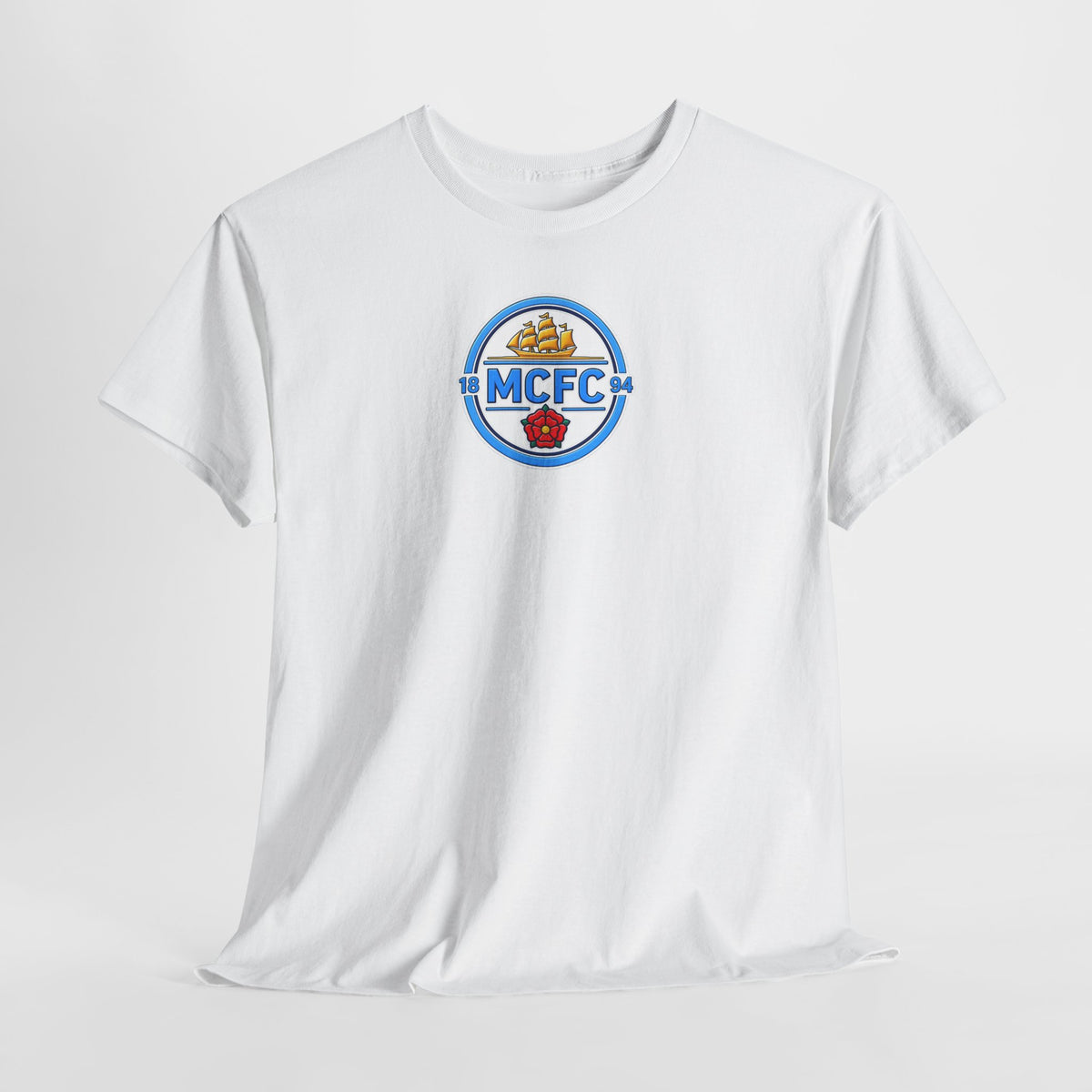 MCFC Retro Crest T‑Shirt — Vintage Soccer Fan Tee