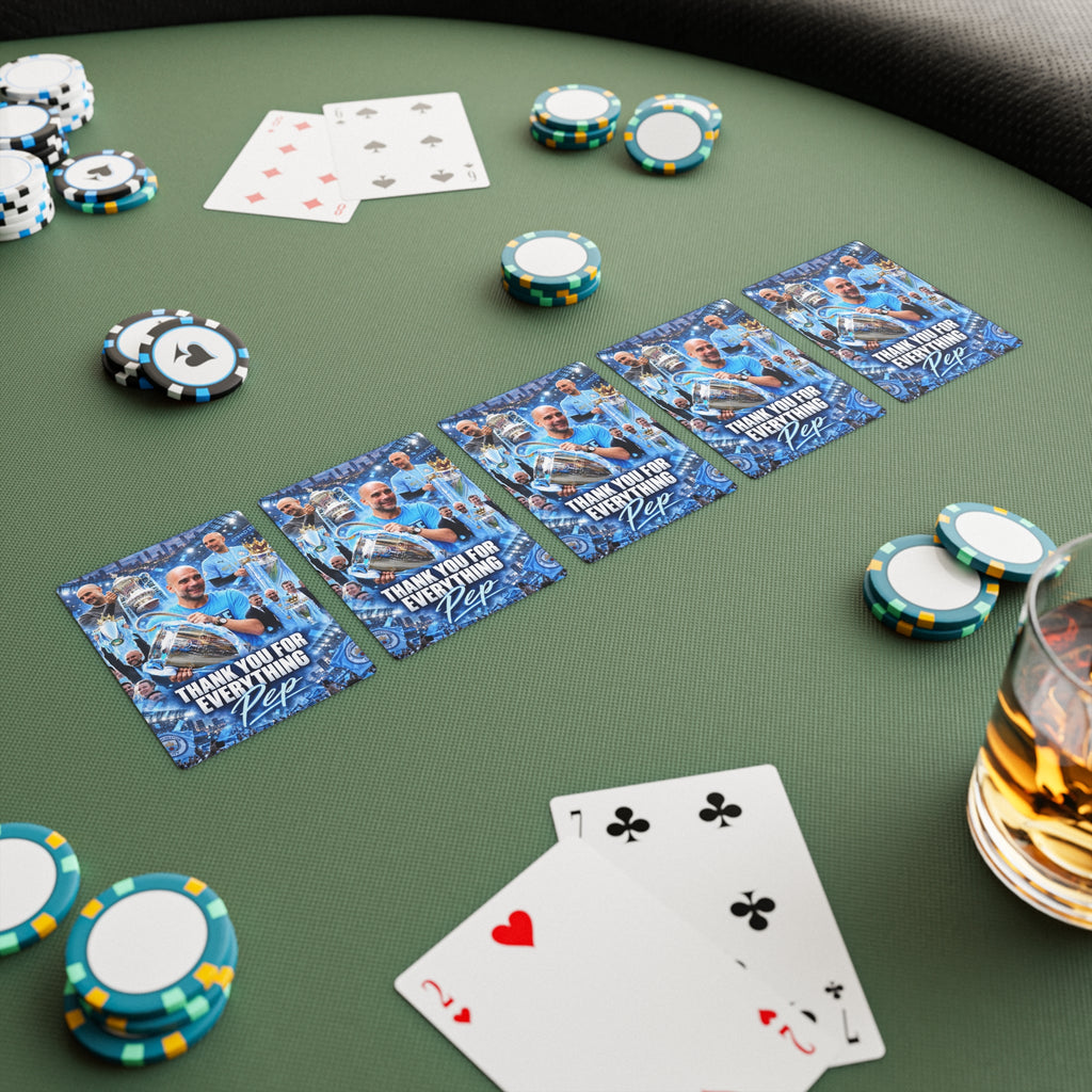 Pep Guardiola Tribute Playing / Poker Cards