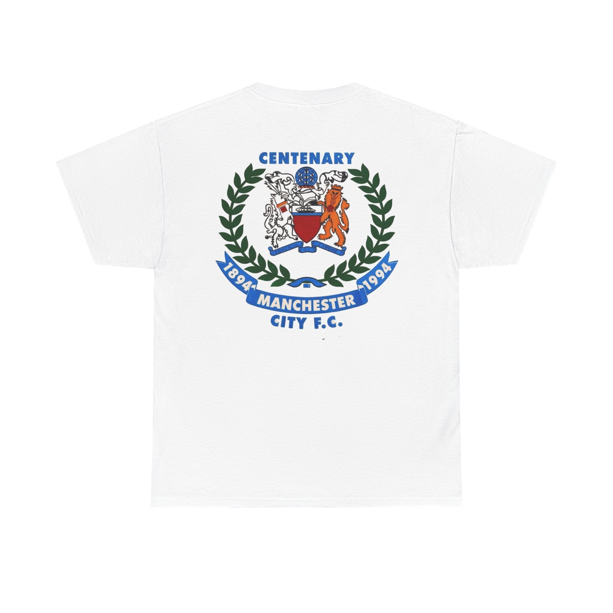 Manchester City F.C. Centenary Crest Tee — 1894–1994 Football Club Shirt