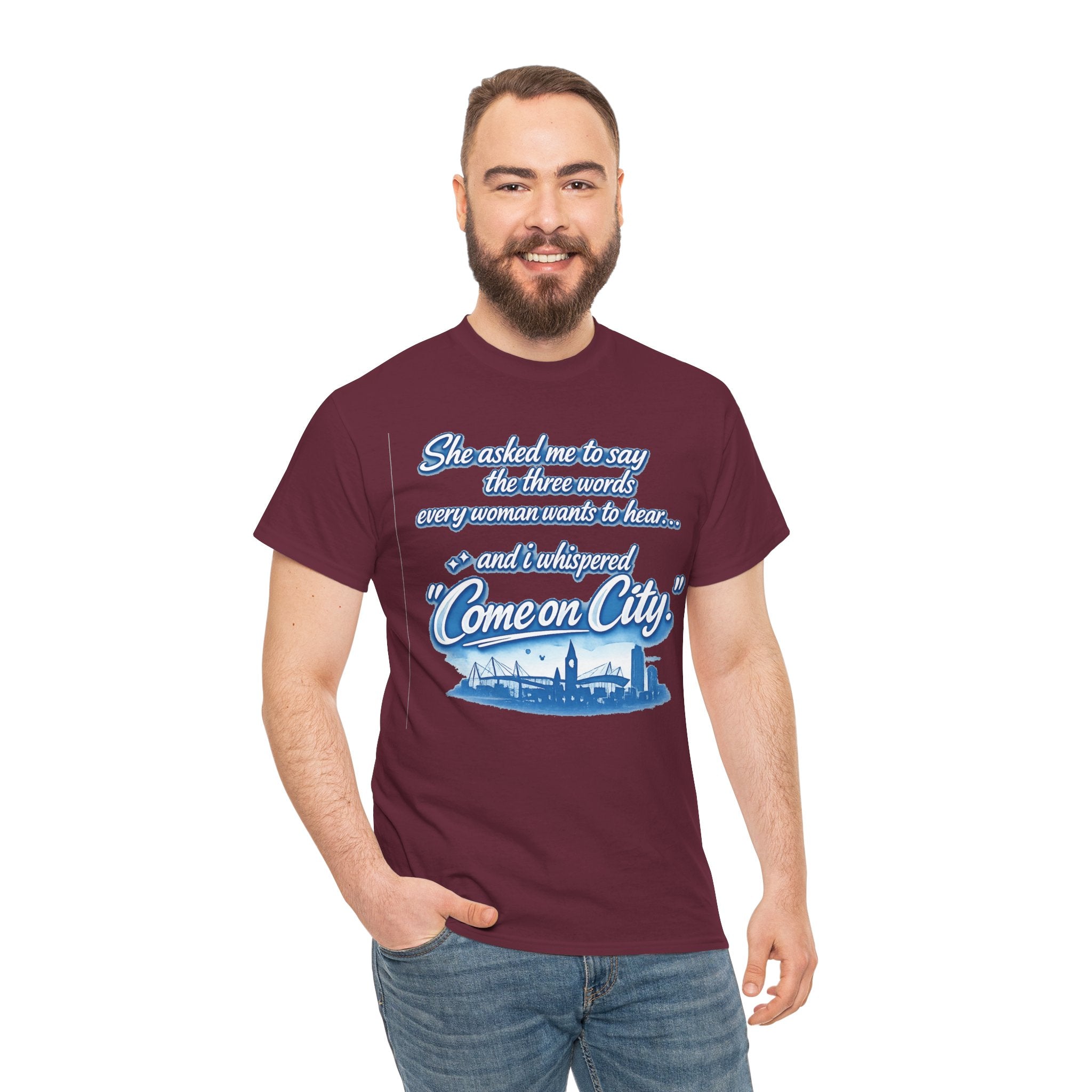 Come on City Skyline Tee — Retro Script Urban Pride T‑Shirt