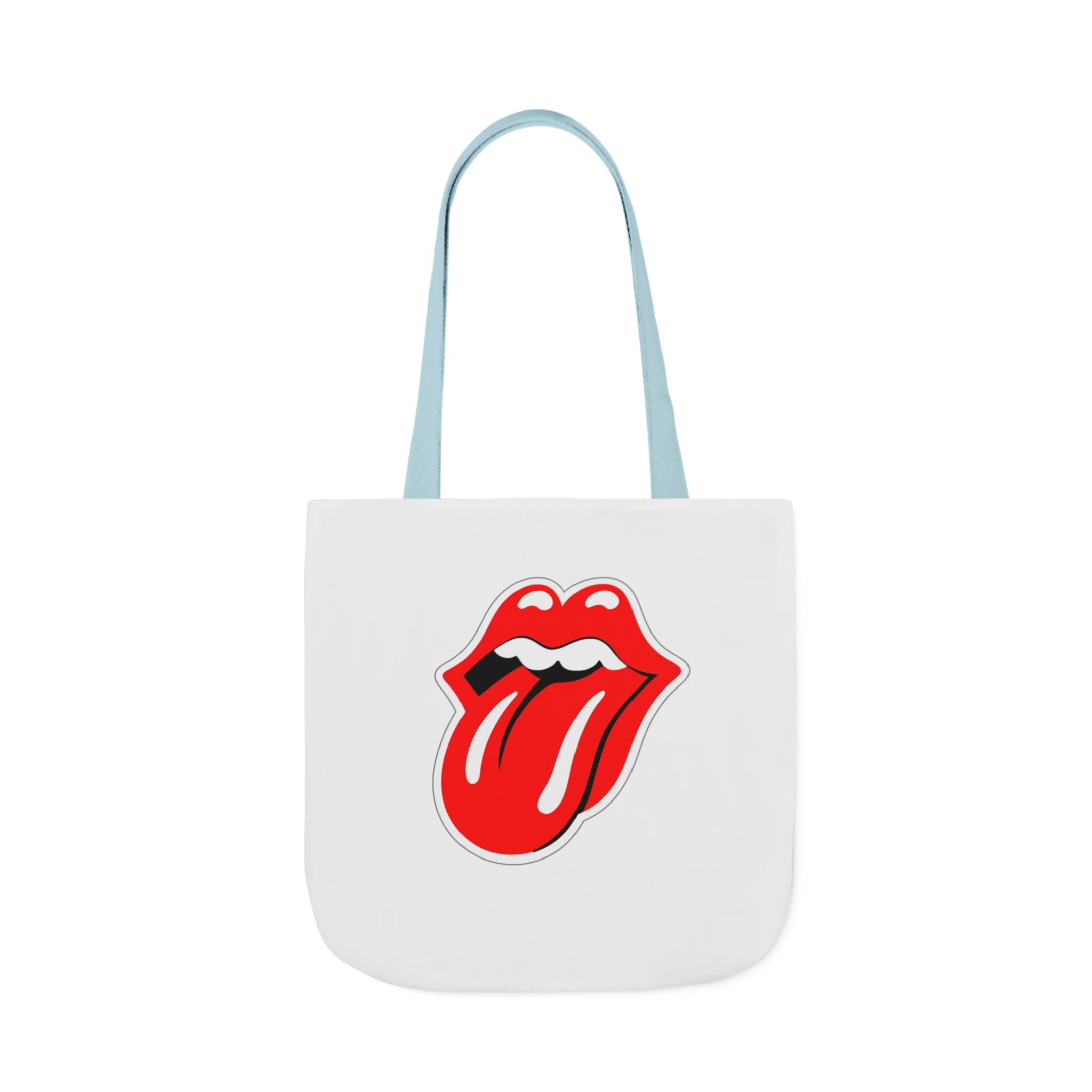 Rock & Roll Tongue Canvas Tote Bag — Retro Lip Graphic
