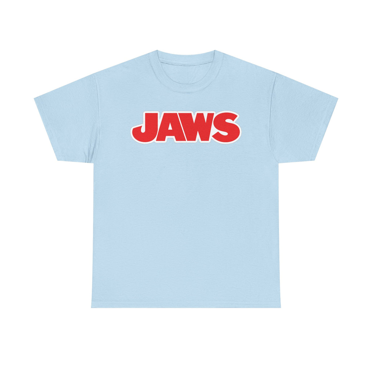 Jaws Logo Tee — Retro Red Movie Graphic T‑Shirt