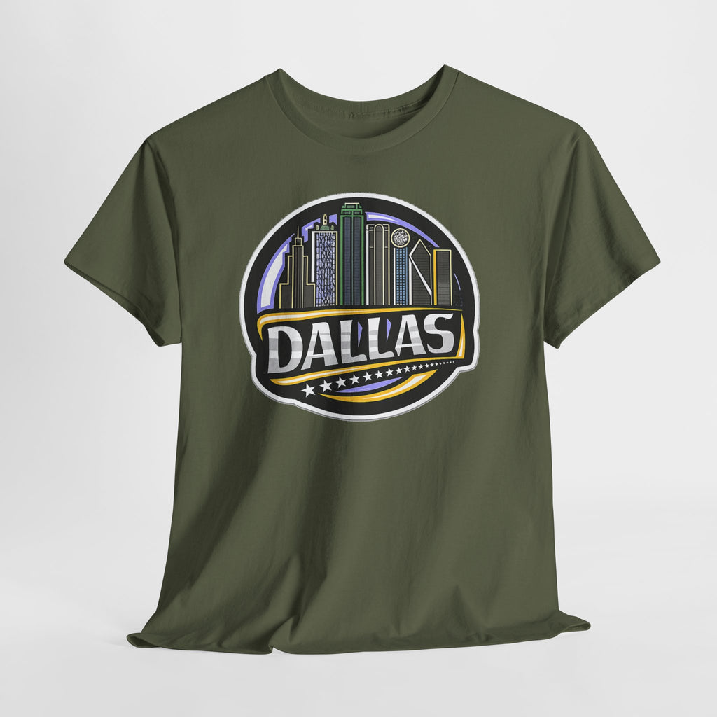 Dallas Skyline Tee — Vintage City Skyline Graphic T-Shirt