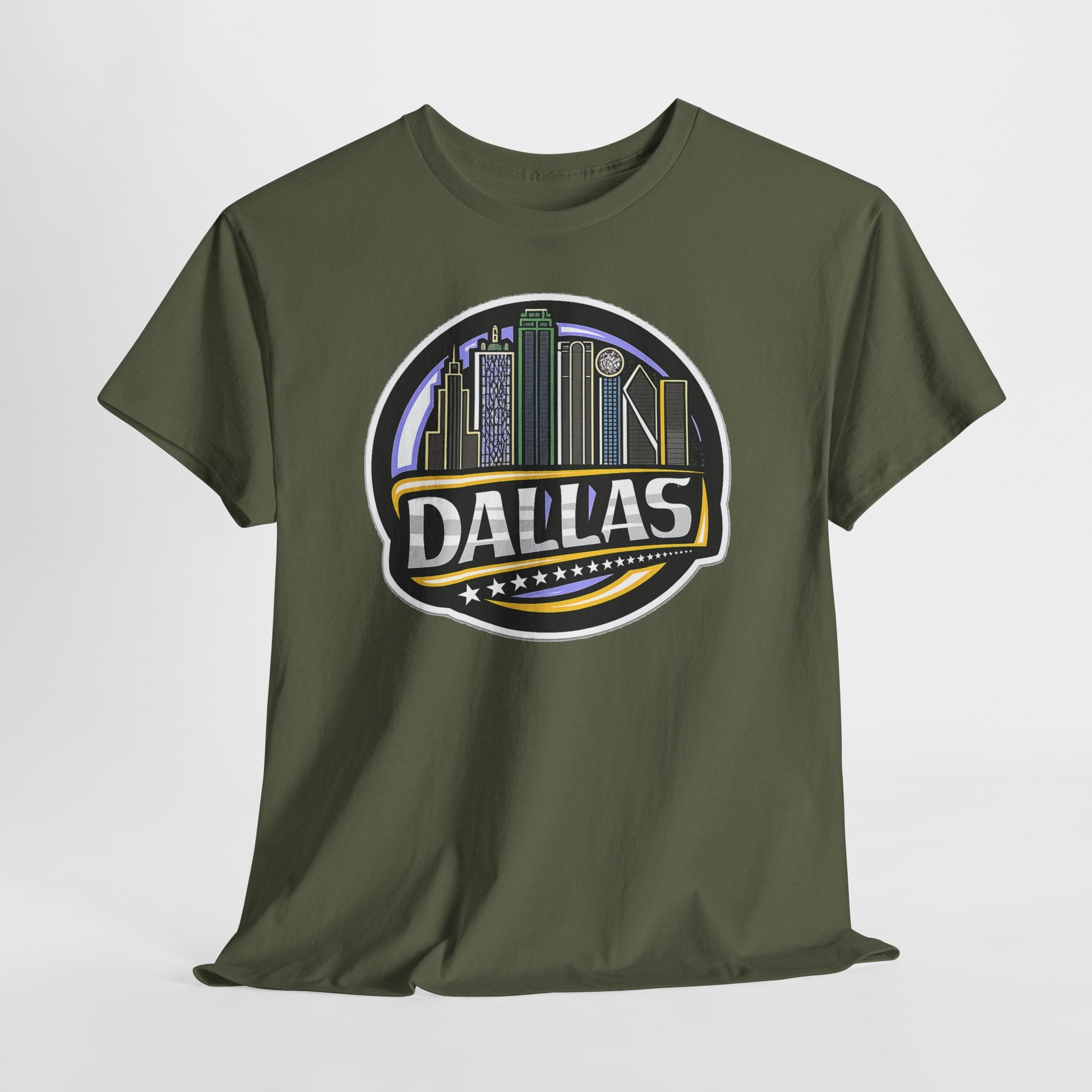 Dallas Skyline Tee — Vintage City Skyline Graphic T-Shirt