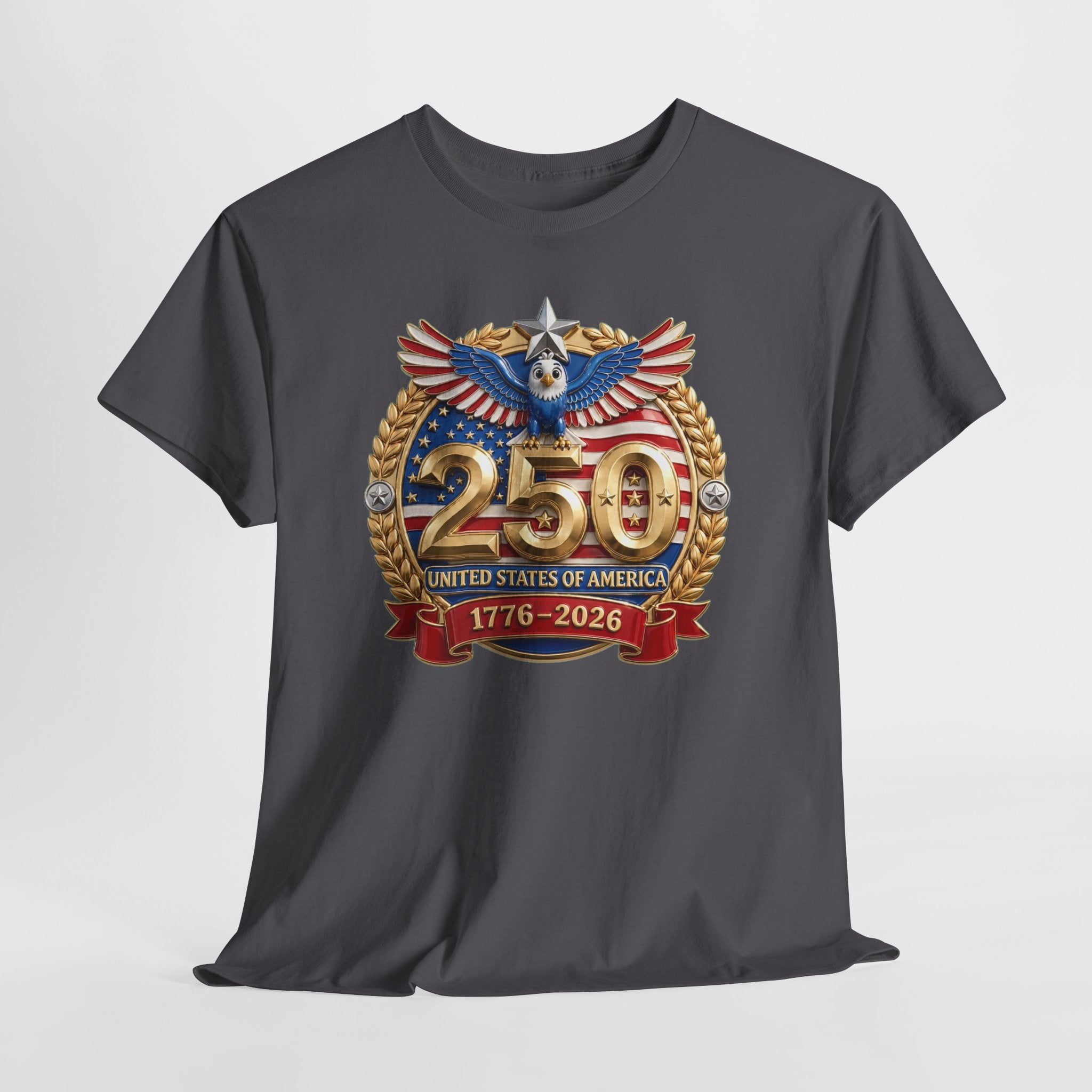 250th USA Anniversary T-Shirt – 1776–2026 Patriotic Eagle Emblem Tee