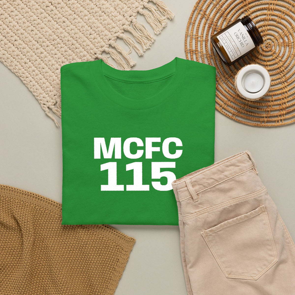 MCFC 115 T-Shirt — Vintage Football Club Number Tee