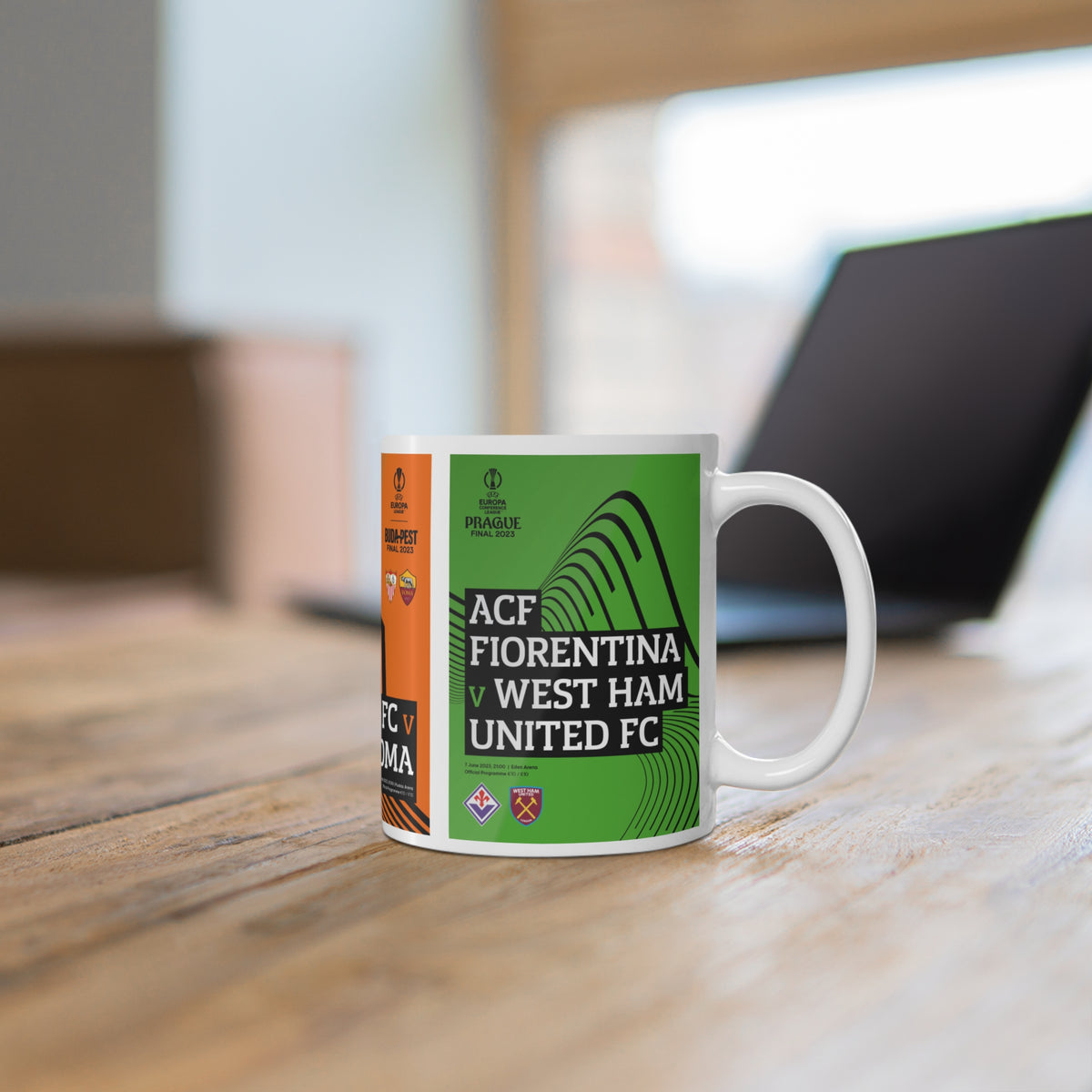 2023 UEFA Finals Programme Covers Inspired Ceramic Coffee Mug 11oz/15oz