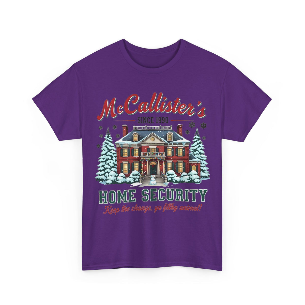 Home Security T‑Shirt — "McCallister's Home Security" Christmas Movie Holiday Tee
