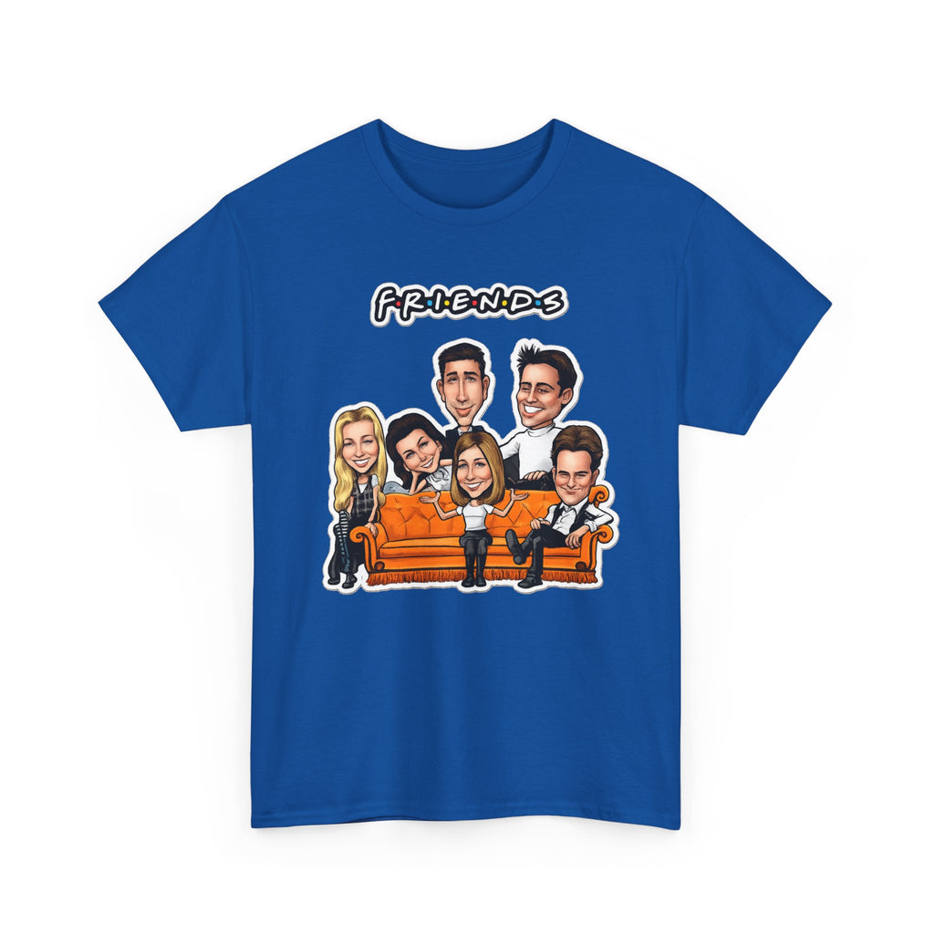 Friends TV Show Cartoon Cast T-Shirt — Iconic Couch Graphic Tee