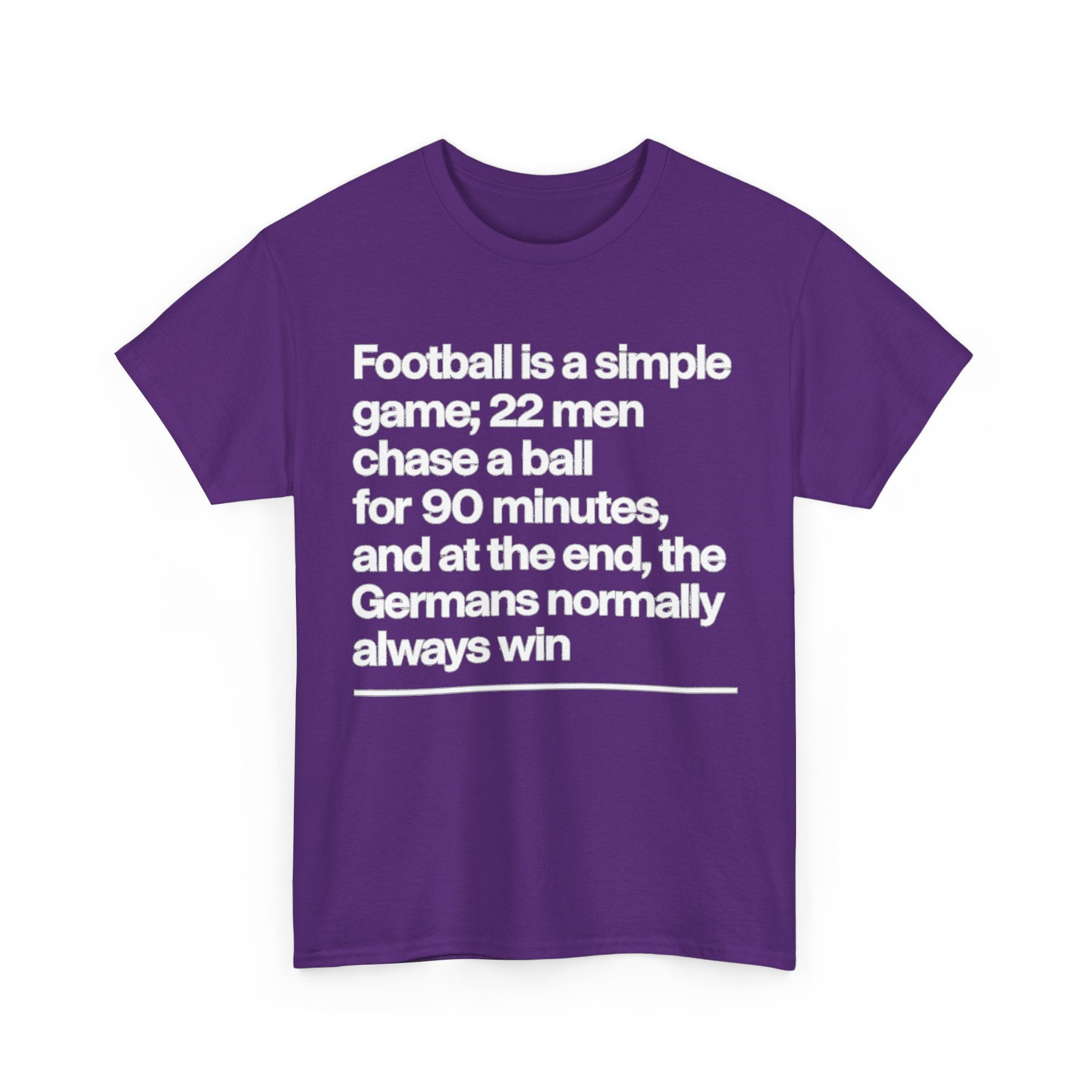 Funny Quote T-Shirt — 'Football is a simple game...' Graphic Tee