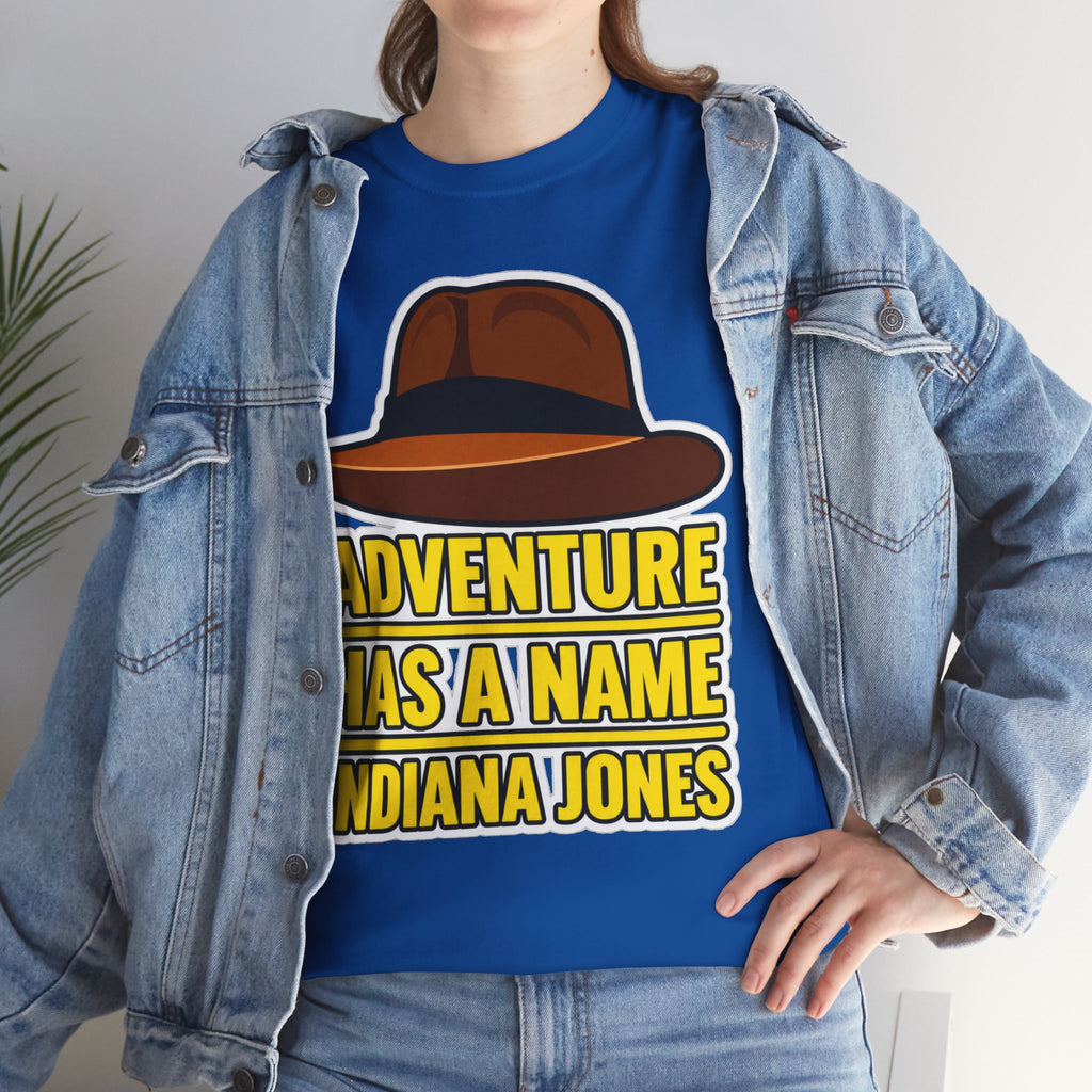 Adventure Has a Name Indiana Jones Graphic Cotton T-Shirt