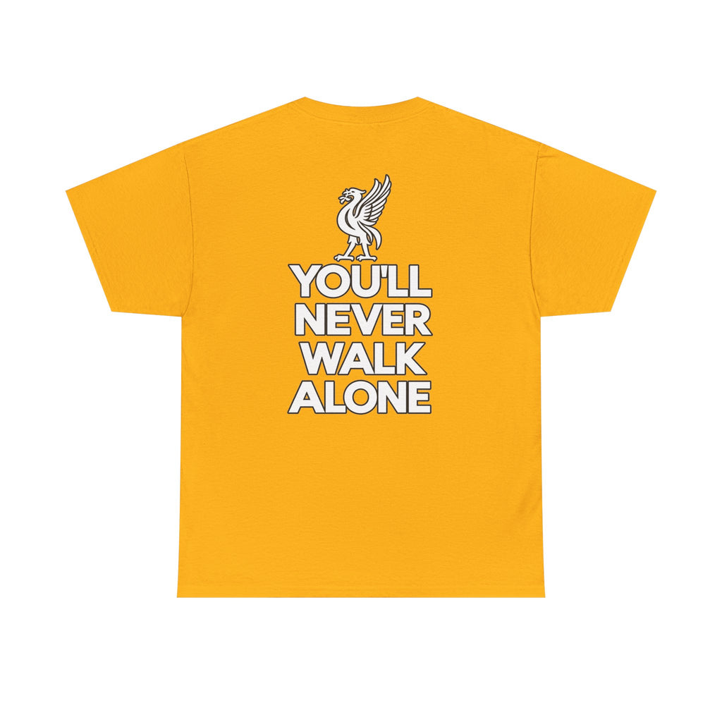 You'll Never Walk Alone T‑Shirt — Liverpool FC Crest Cotton Tee