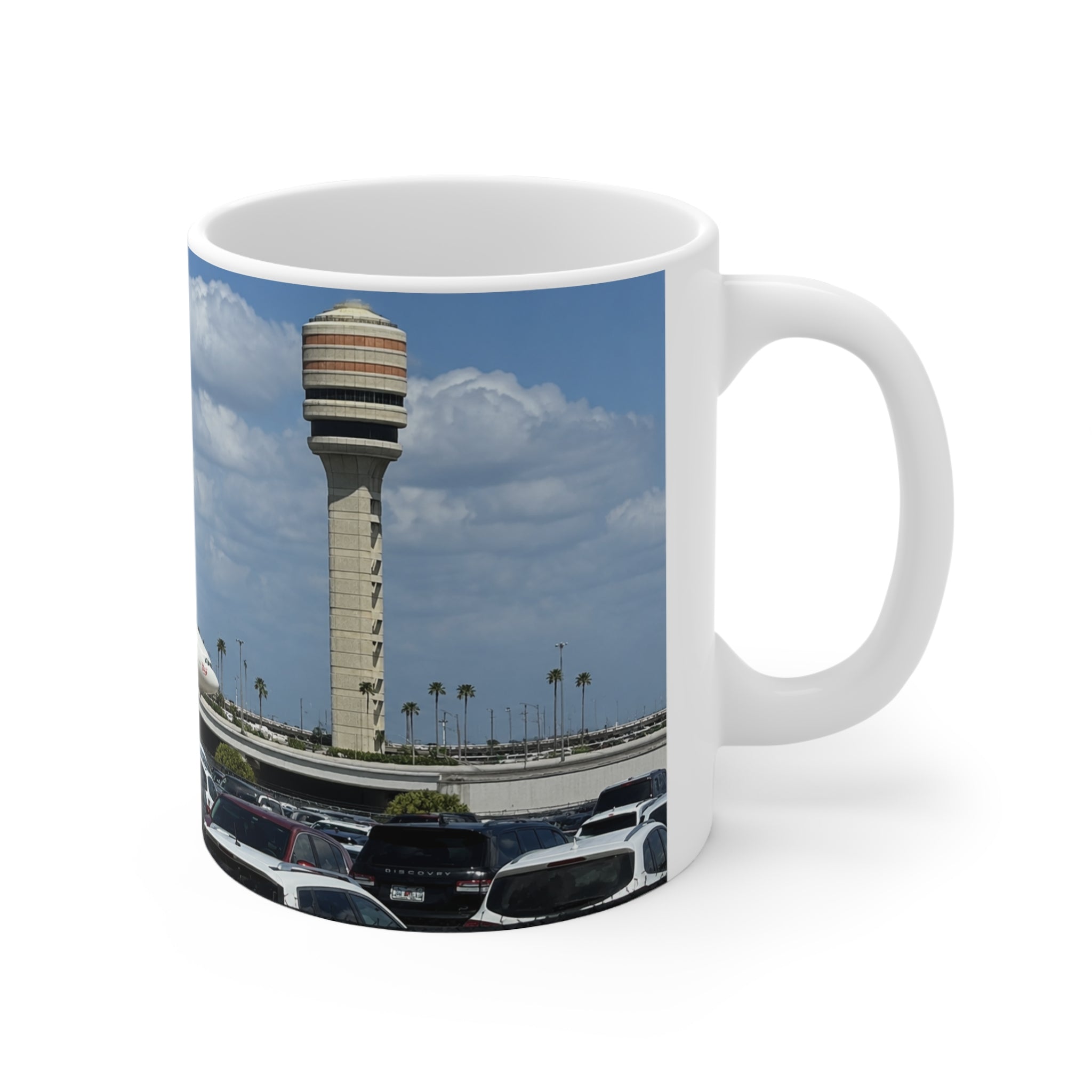 Virgin Atlantic at Orlando International Airport Photo Mug — Virgin Atlantic Jet Ceramic Coffee Cup (11oz/15oz)