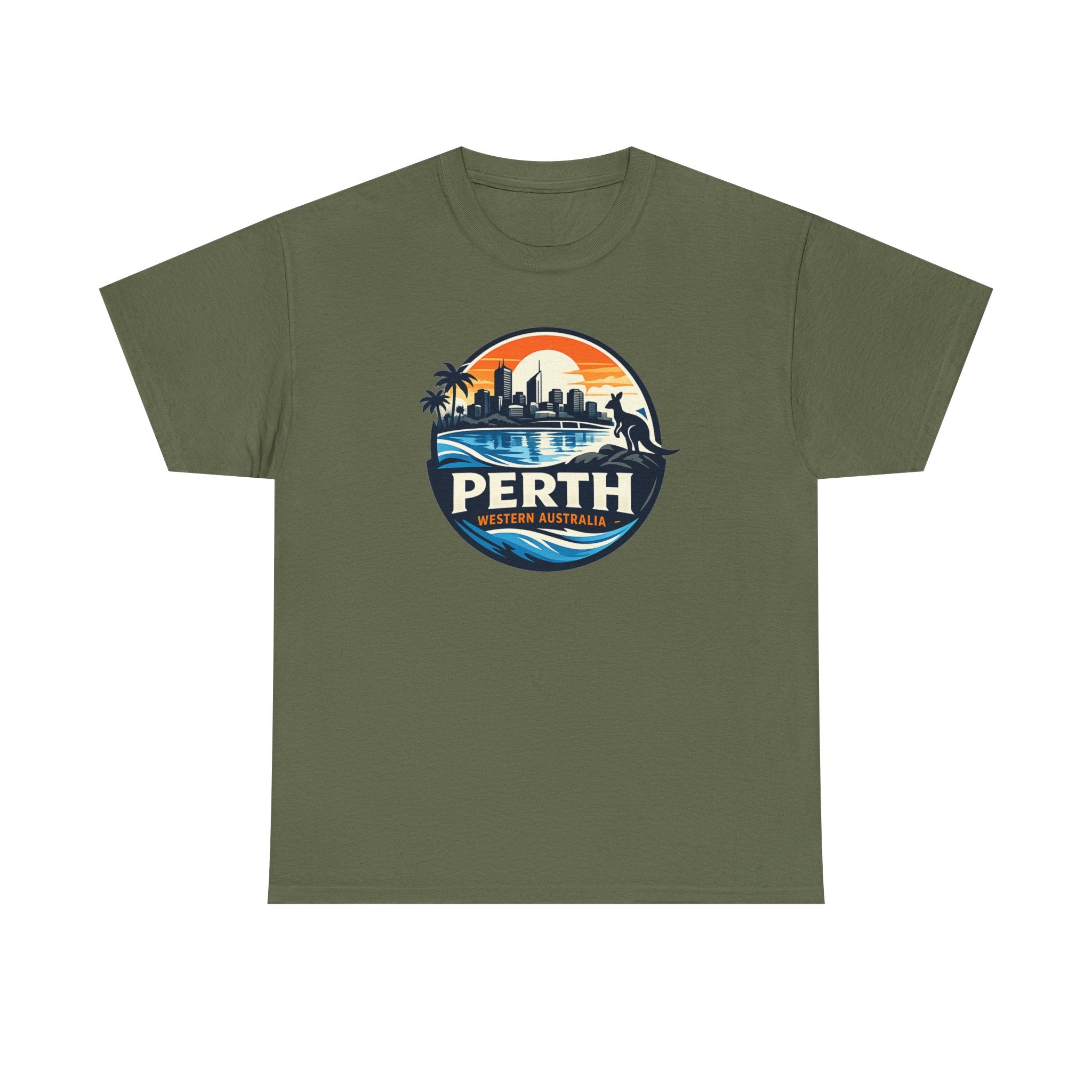 Perth Sunset Graphic Tee — Western Australia Beach Skyline T-Shirt