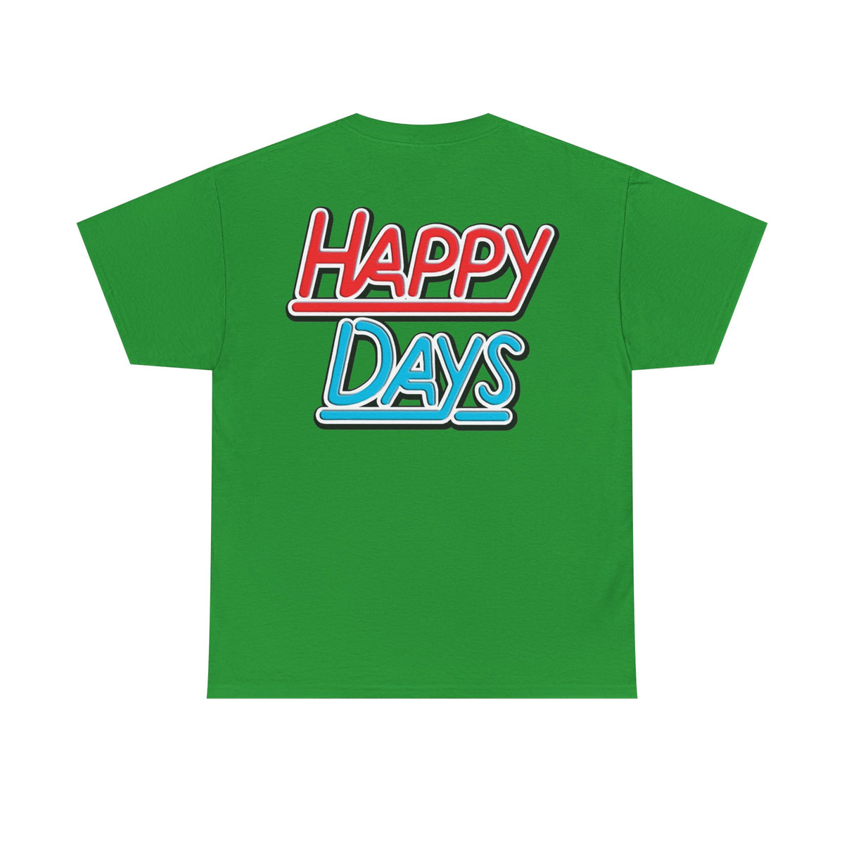 Happy Days Cast Caricature Tee — Retro 70s Sitcom Graphic T-Shirt