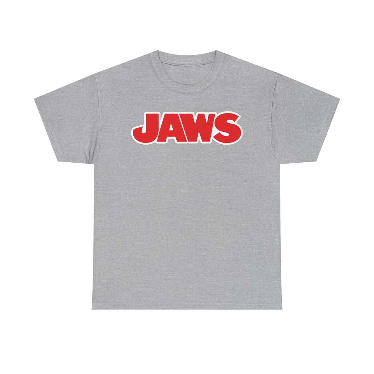 Jaws Logo Tee — Retro Red Movie Graphic T‑Shirt