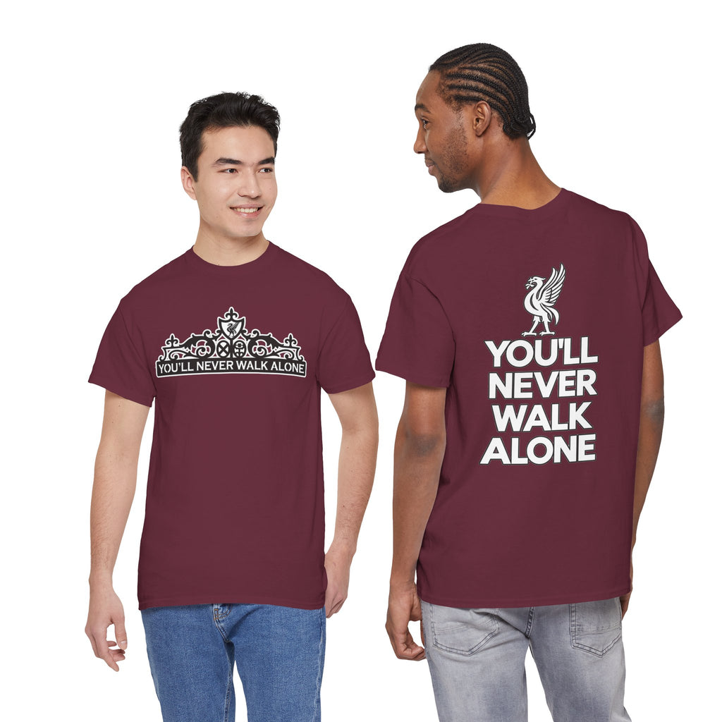 You'll Never Walk Alone T‑Shirt — Liverpool FC Crest Cotton Tee