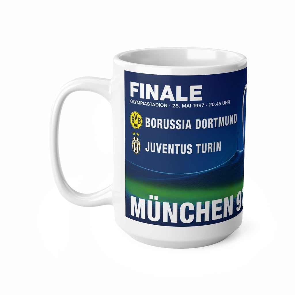 1997 UEFA Champions League Final Programme Cover inspired Ceramic Coffee Cup
