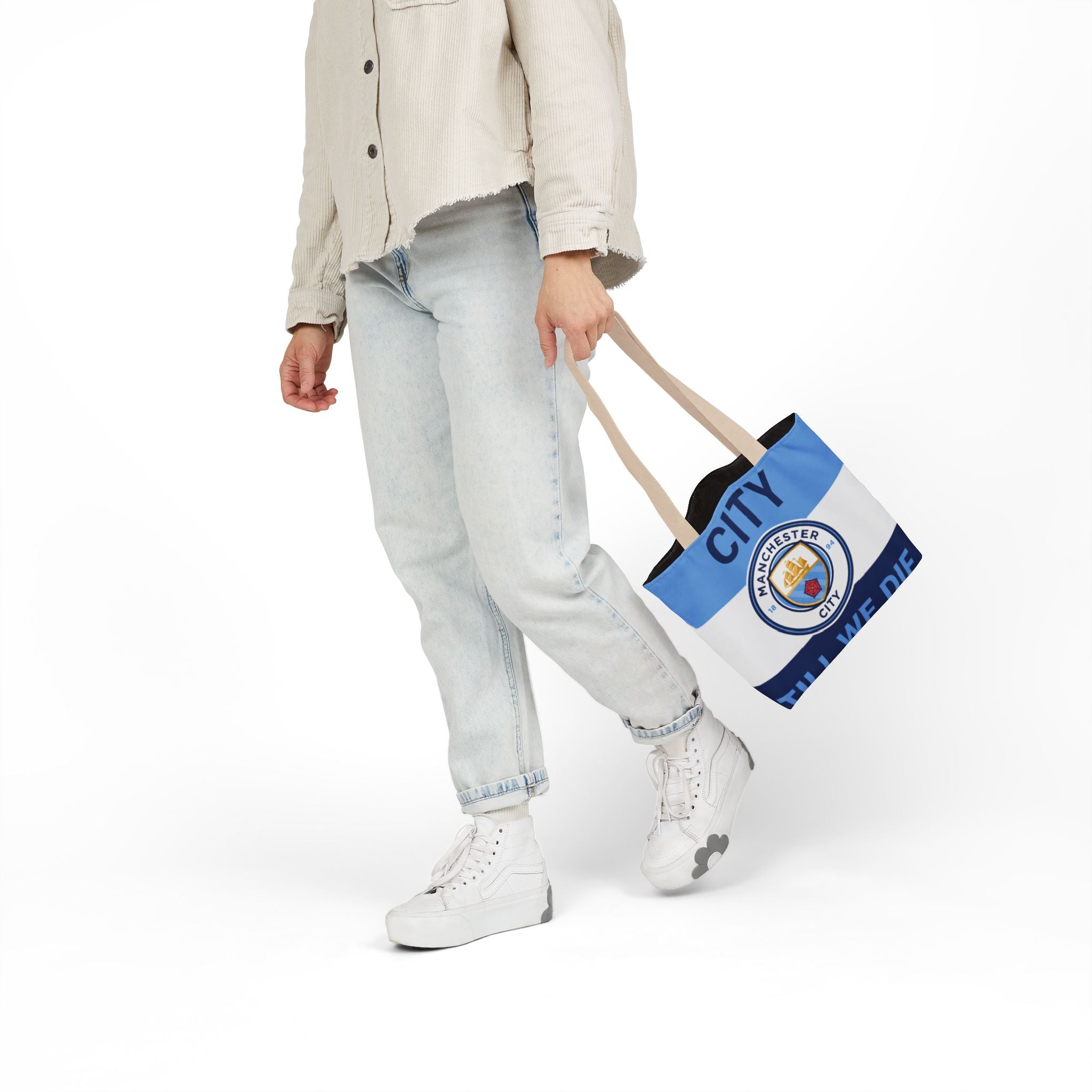 City Till We Die Unofficial Canvas Tote Bag — Manchester Football Fan Bag