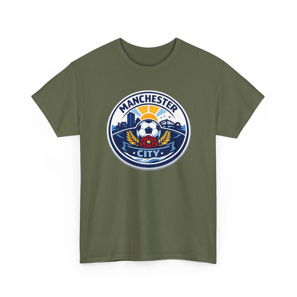 Manchester City Unofficial Soccer Logo T-Shirt — Football Fan Tee