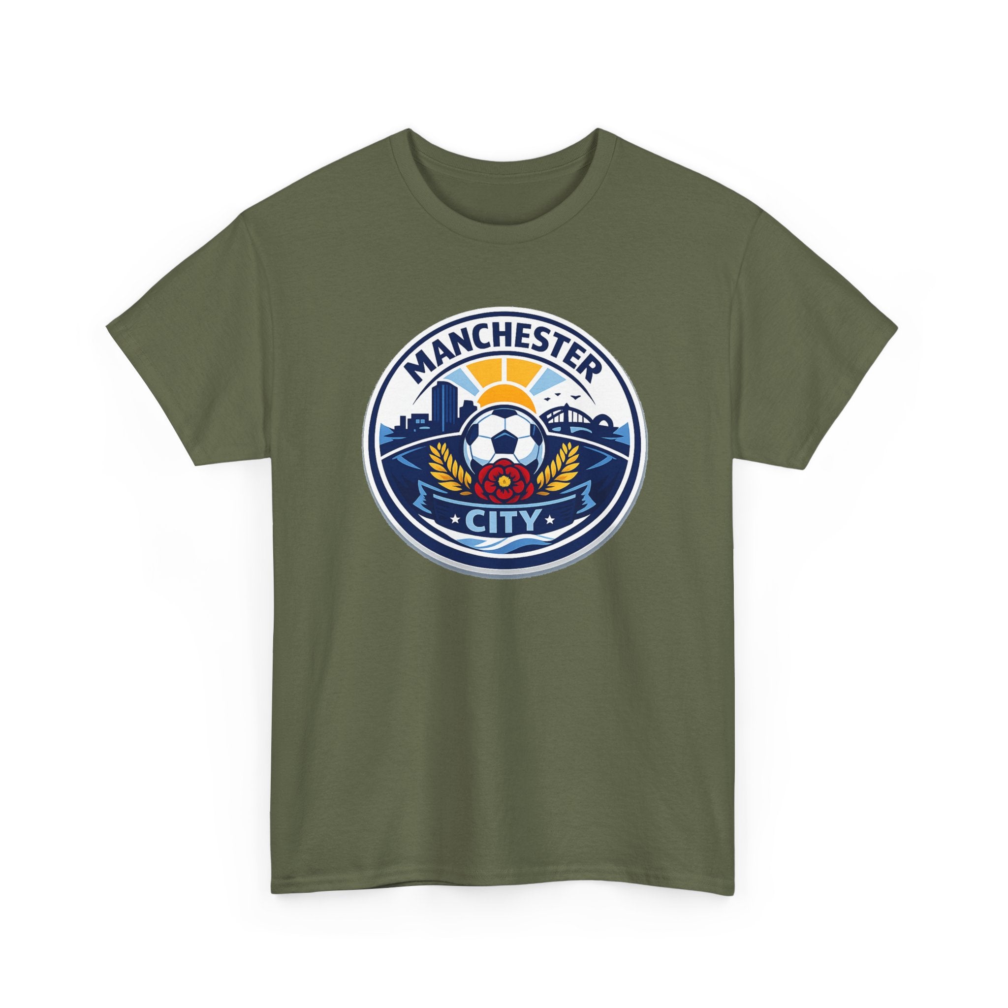 Manchester City Unofficial Soccer Logo T-Shirt — Football Fan Tee