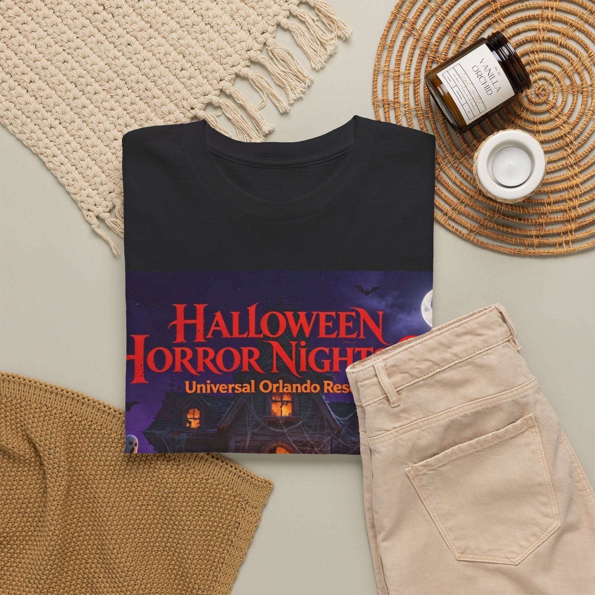 Halloween Horror Nights 35 T-Shirt — Haunted House Pumpkin Graphic Tee