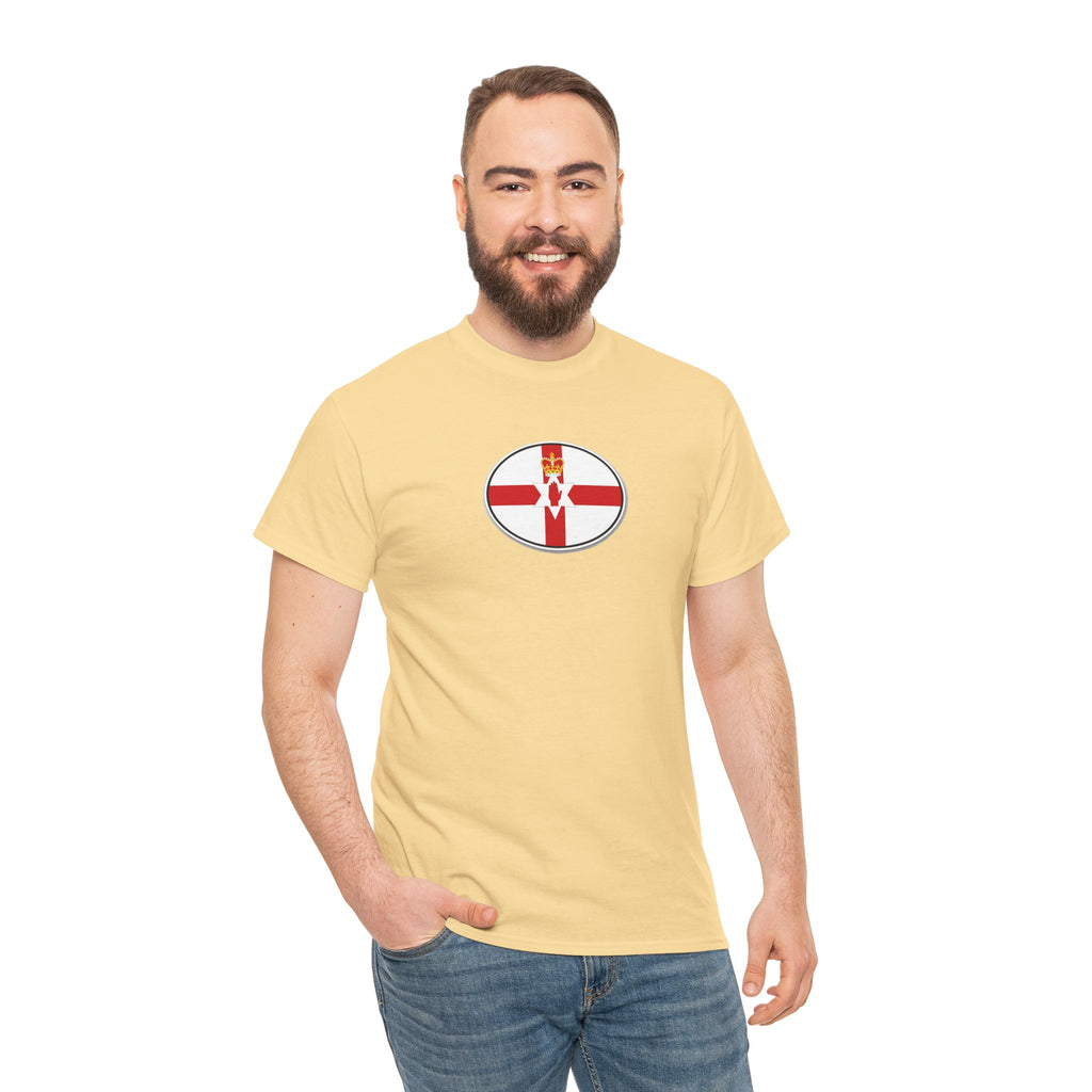 Northern Ireland Flag T‑Shirt — Small Oval Emblem Votton T-Shirt