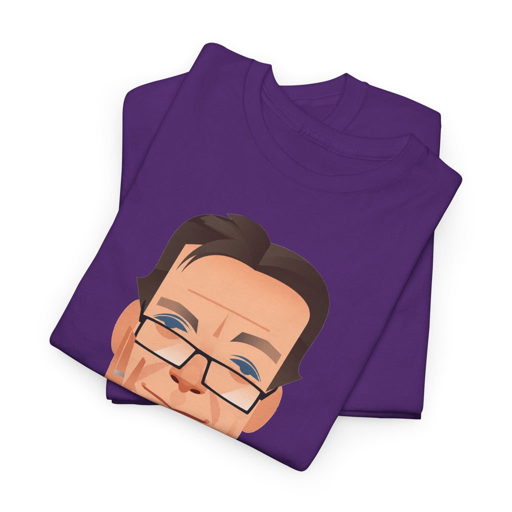 Tony Wilson Manchester Legend Caricature Gentleman Face Cotton T-Shirt