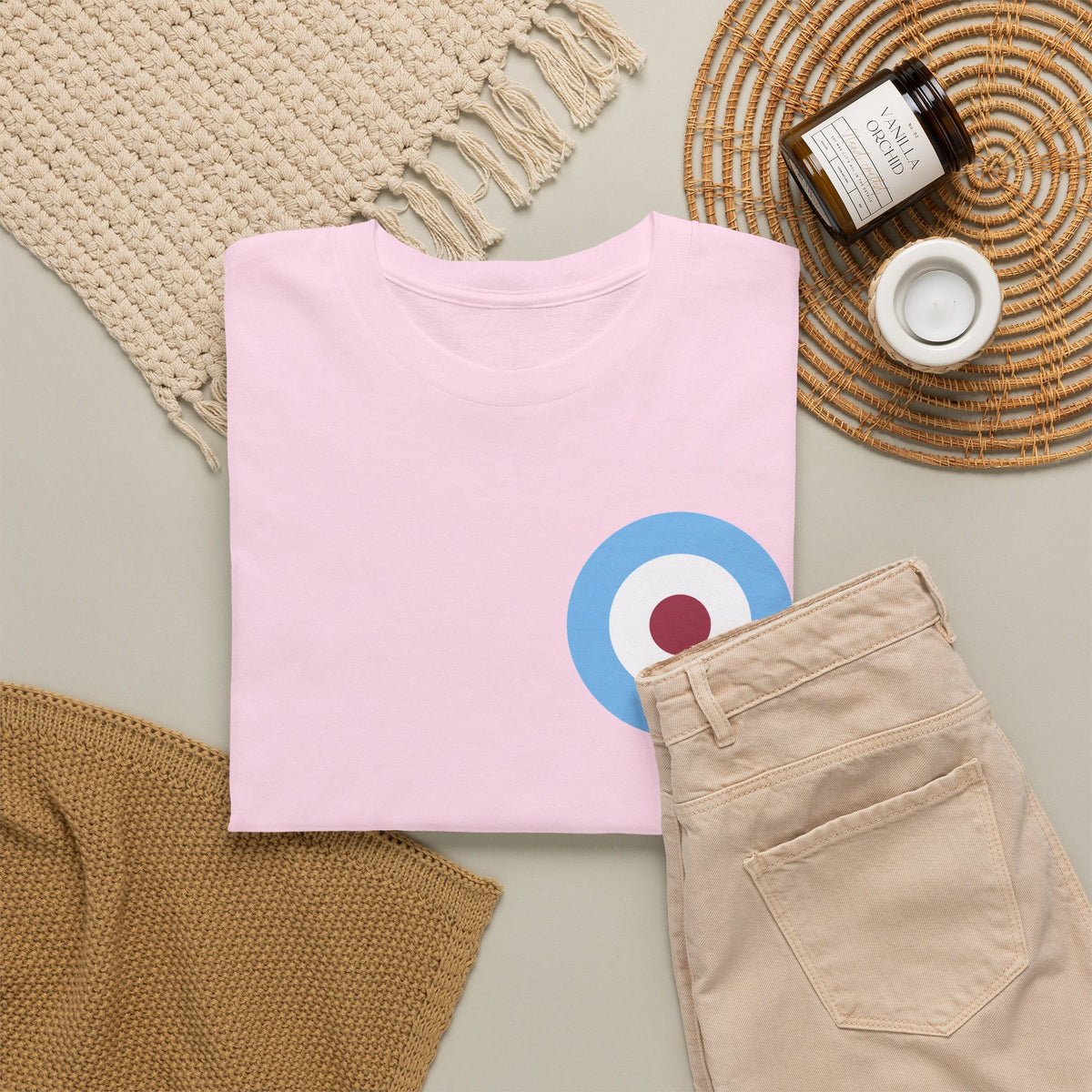 Manchester City Inspired Target Roundel Cotton T-Shirt