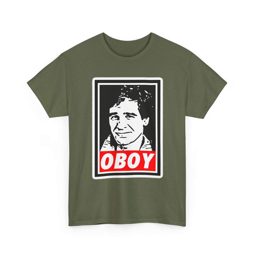 Oboy Quantum Leap Graphic Tee — Retro Pop Art Portrait T‑Shirt