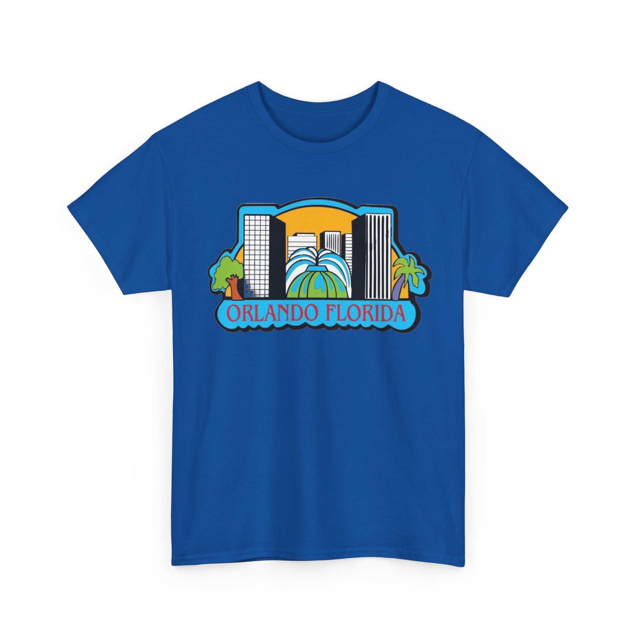 Orlando Florida Retro Skyline T-Shirt