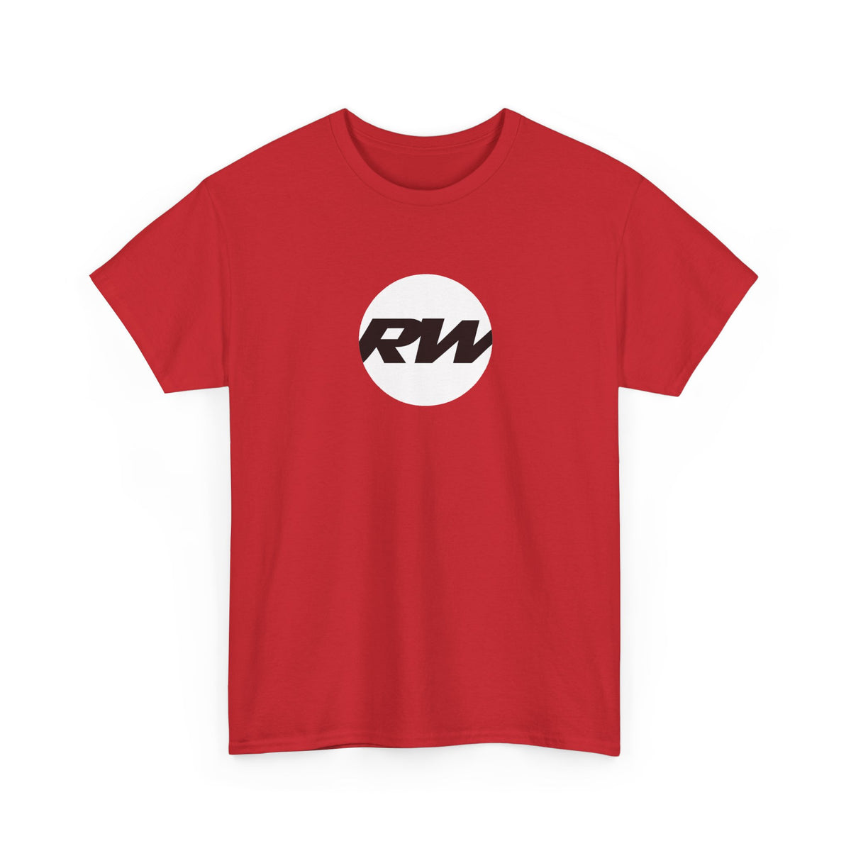 RW Logo T‑Shirt — Minimalist Retro Circle Graphic Tee