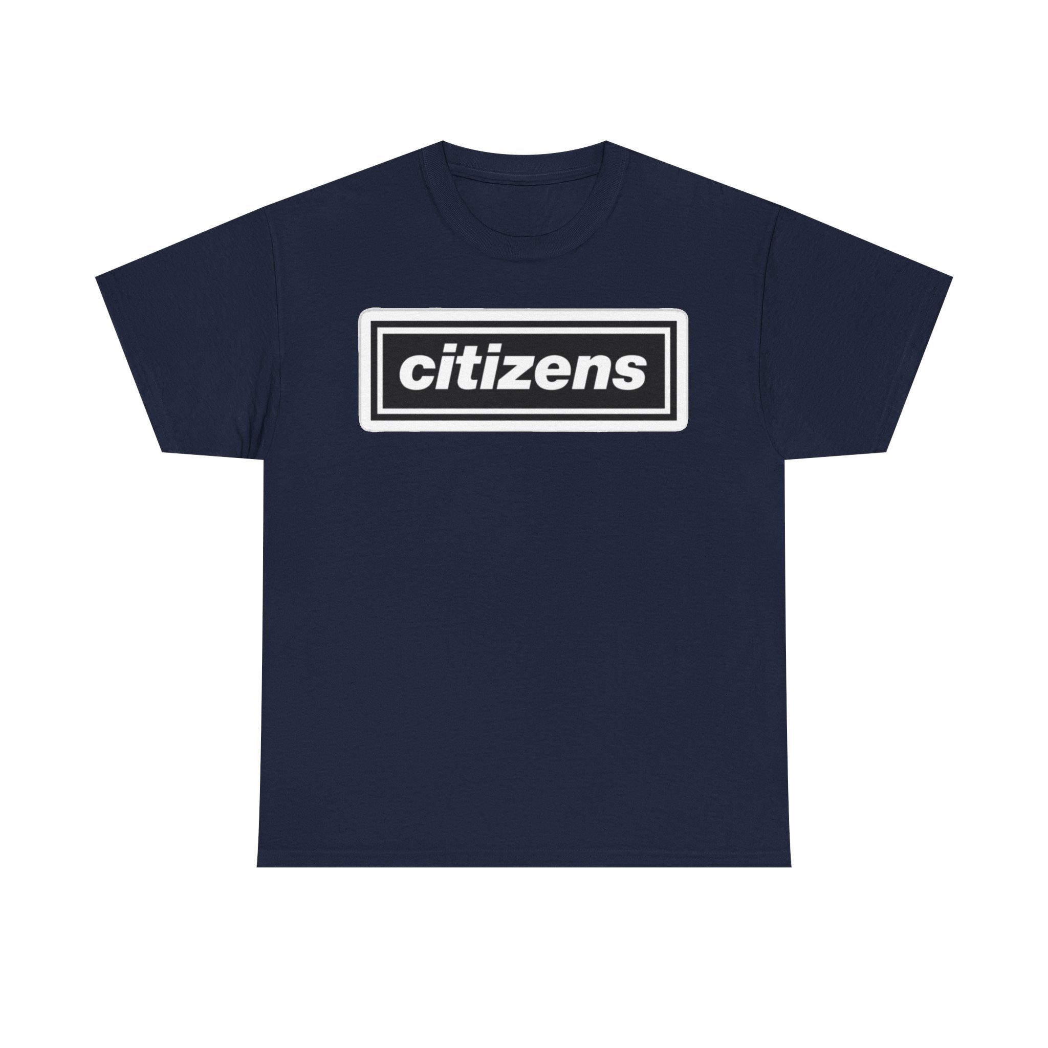 Citizens Manchester City Logo T-Shirt — Minimal Retro Box-Logo Tee