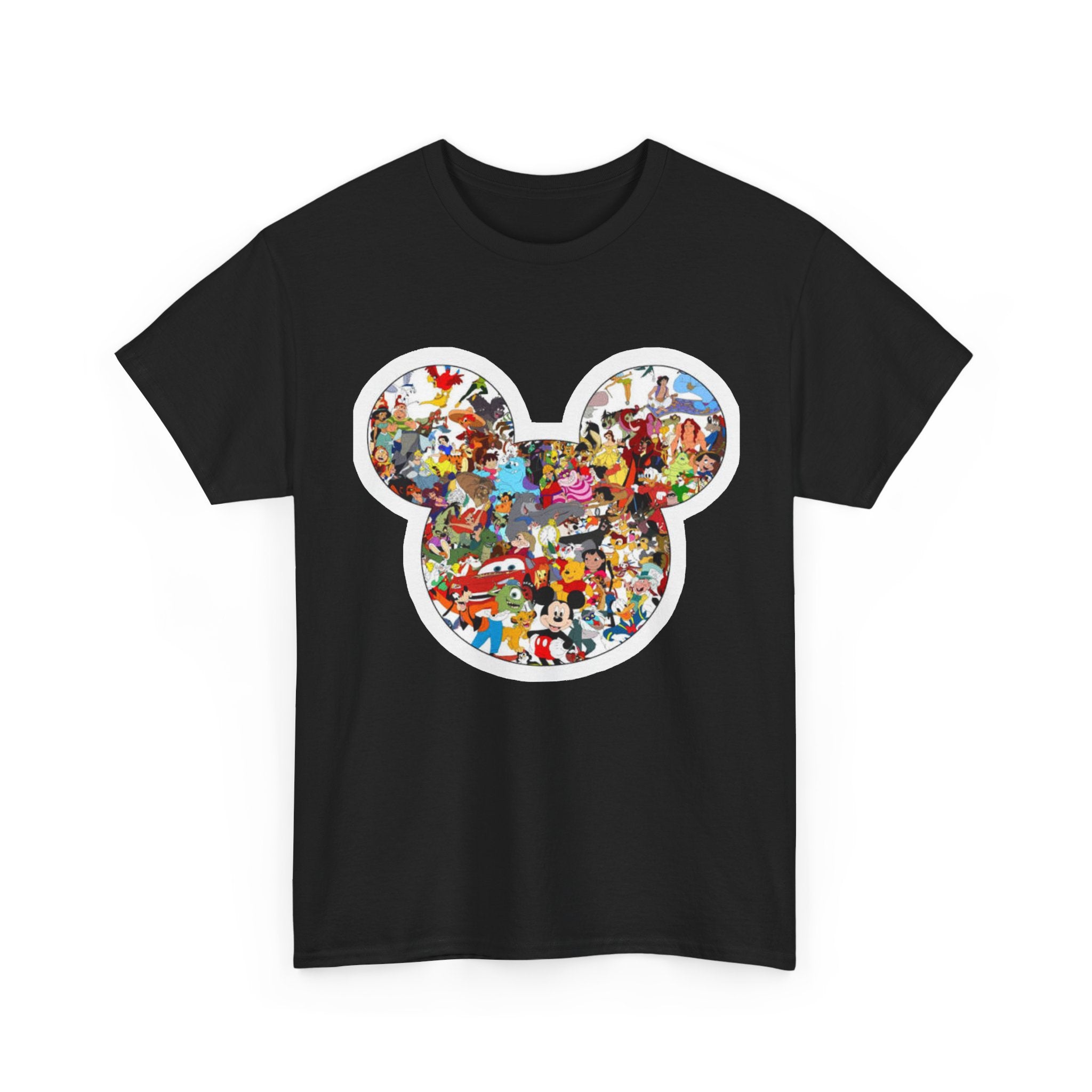 Mickey Collage T-Shirt — Vintage Disney Characters Graphic Tee
