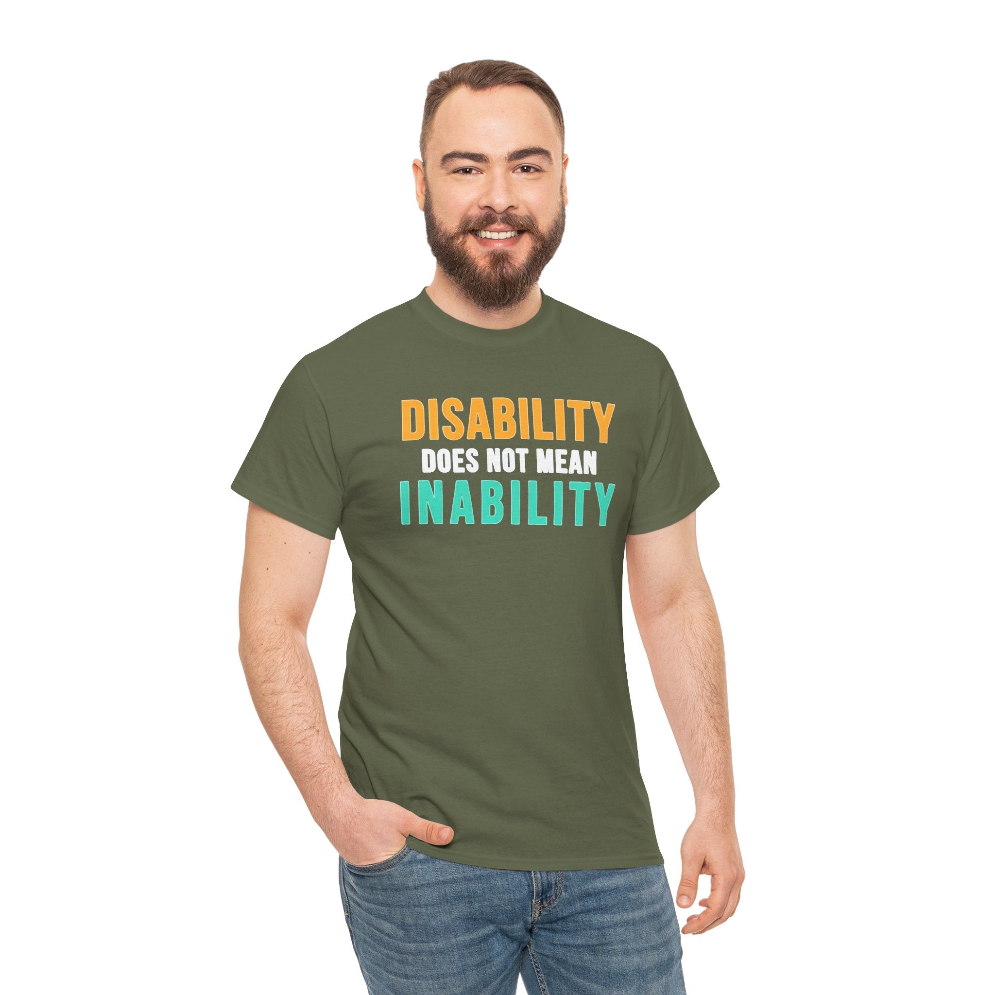 Disability Does Not Mean Inability T-Shirt — Inspirational Disability Awareness Tee