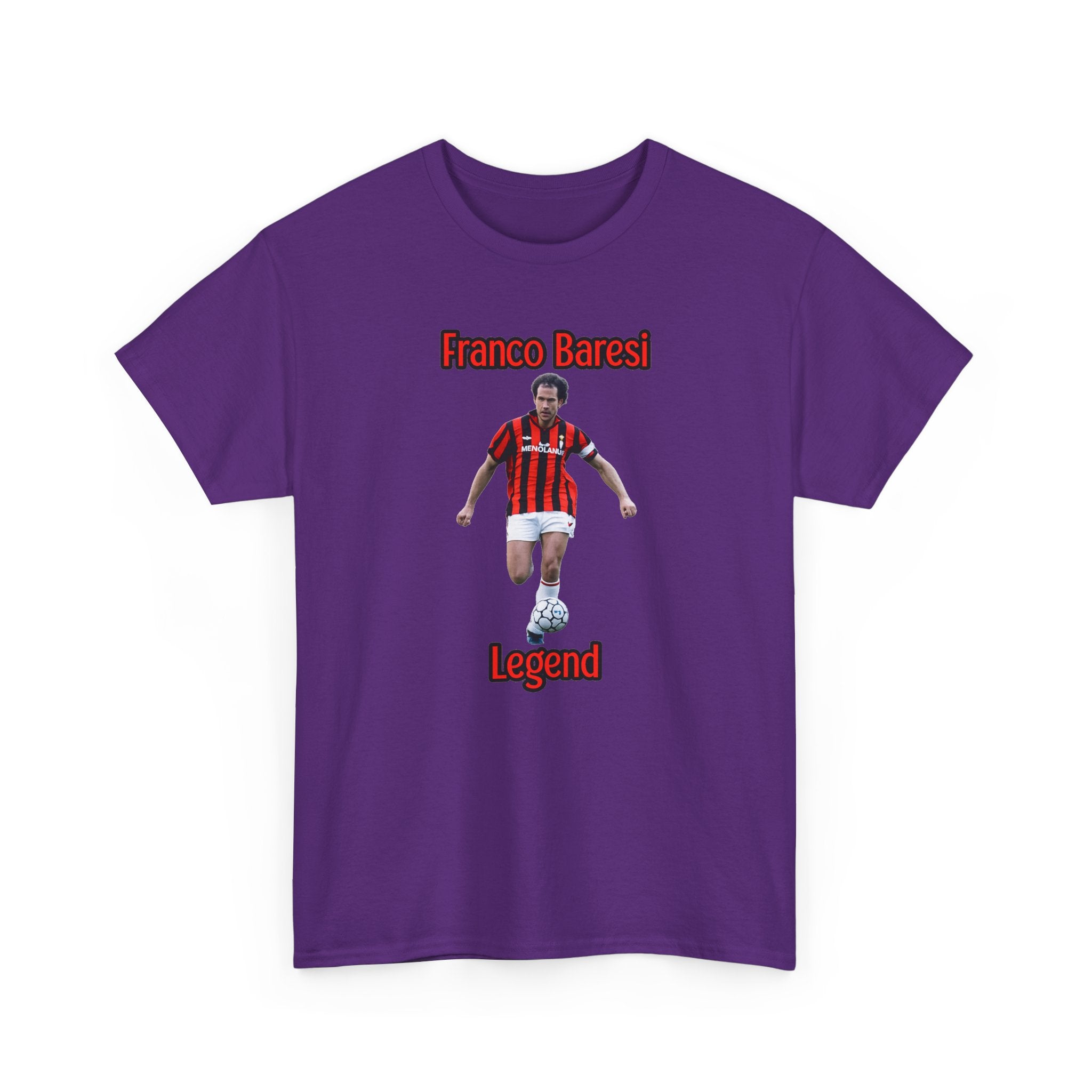 Franco Baresi Legend Tee — AC Milan Retro Soccer Graphic T-Shirt