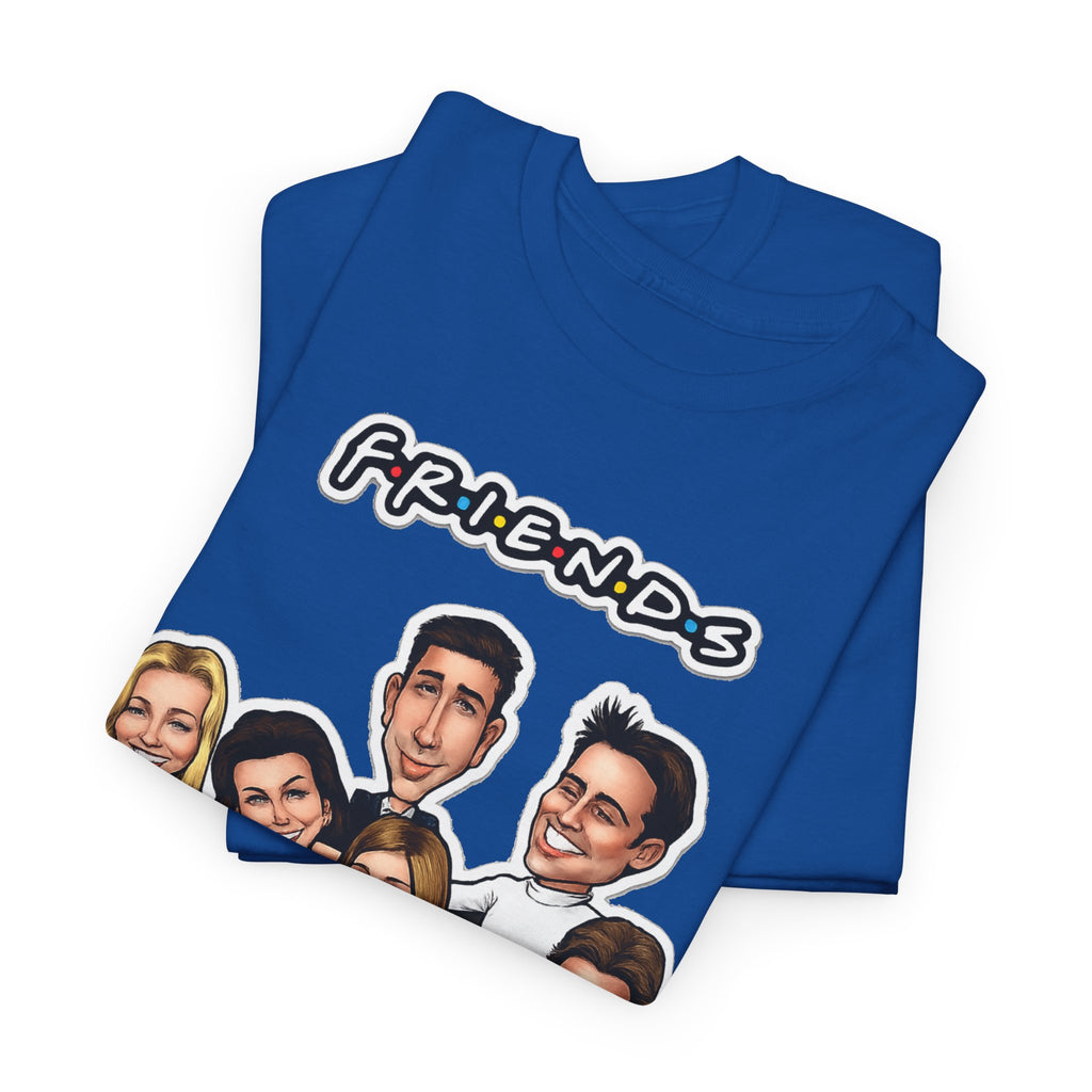 Friends TV Show Cartoon Cast T-Shirt — Iconic Couch Graphic Tee