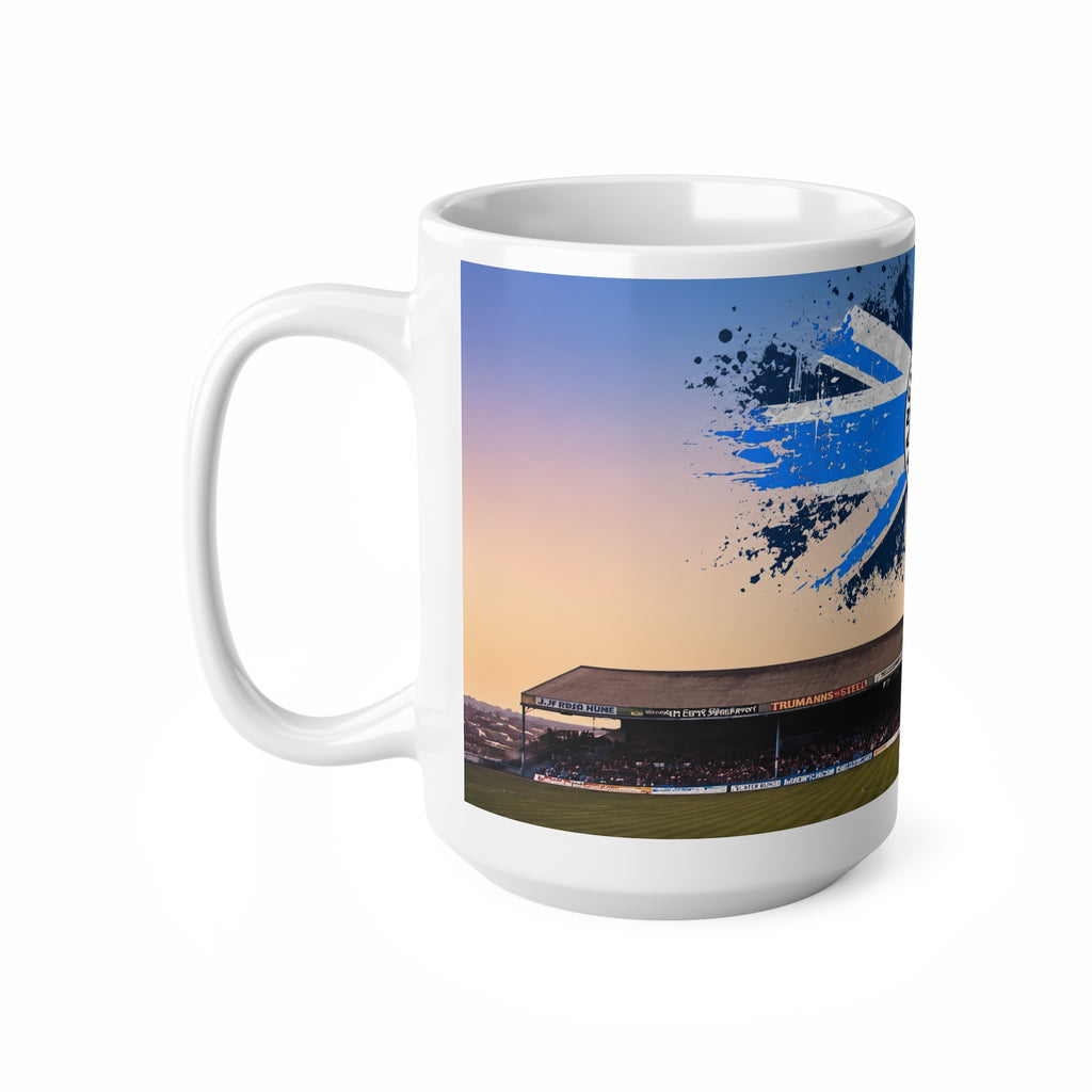Manchester City Maine Road Kippax Stand Ceramic Coffee Mug — Stadium Panorama & Crest, 11oz/15oz