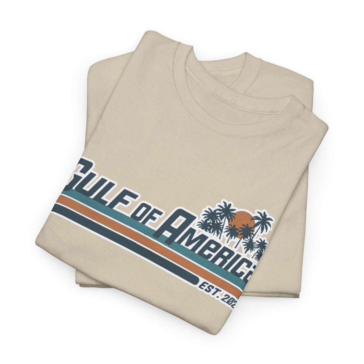 Gulf of America Vintage Surf Tee — Retro Beach Logo T-Shirt