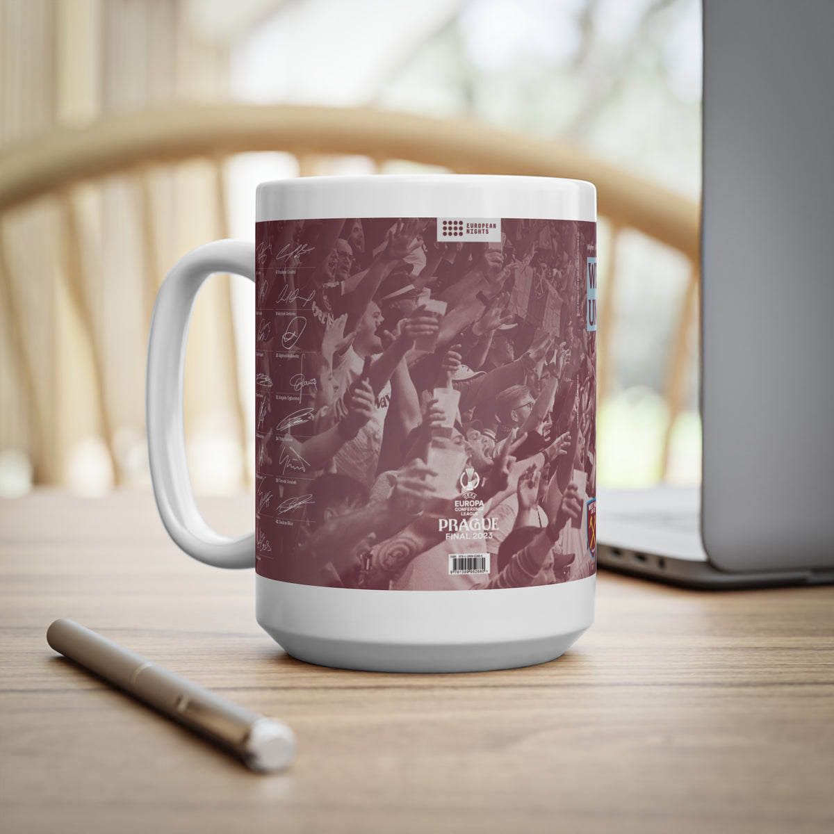 2023 UEFA Conference League Winners Programme Cover Inspired Ceramic Coffee Mug – (11oz/15oz)