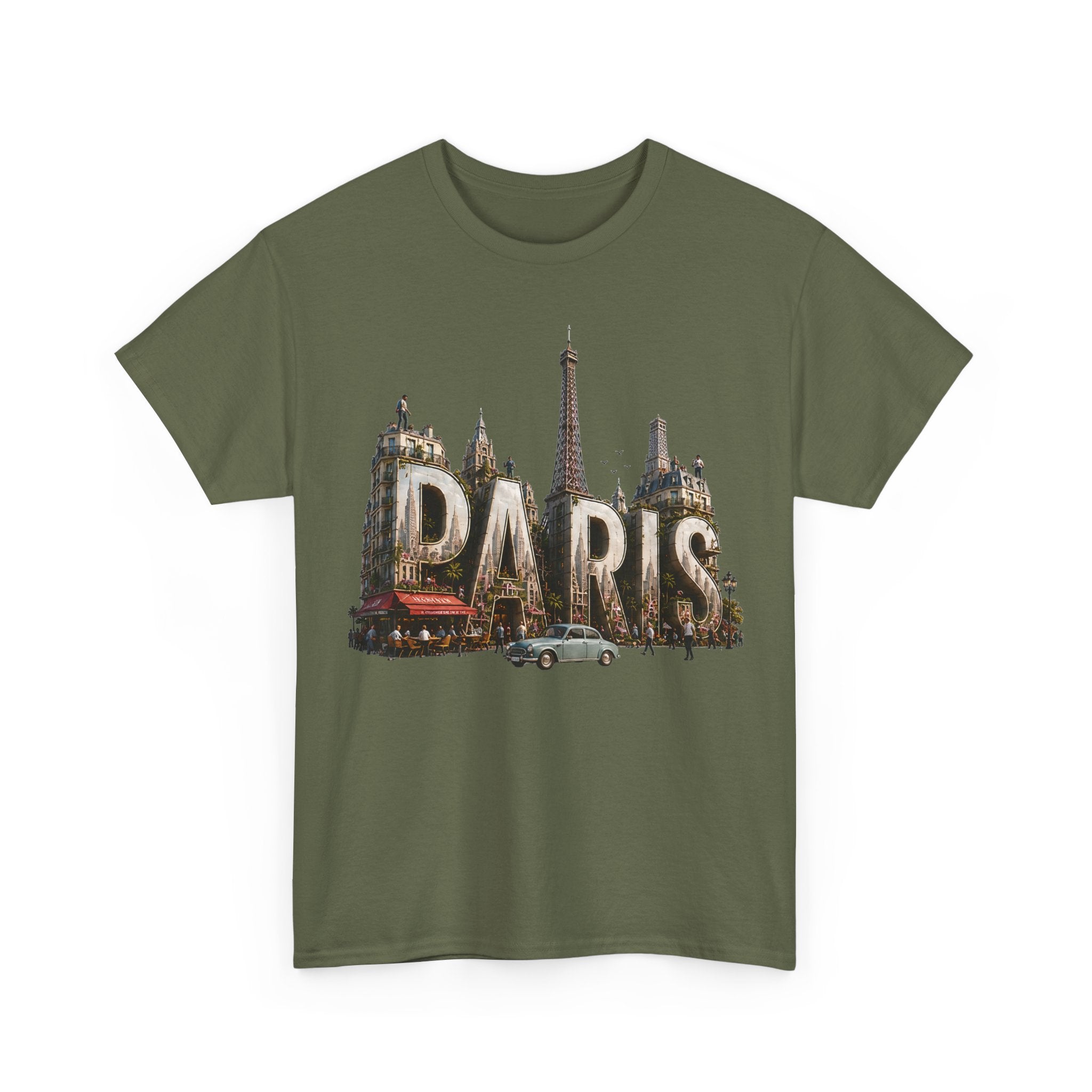 Paris Vintage Landmark T-Shirt — Eiffel Tower Retro Travel Tee